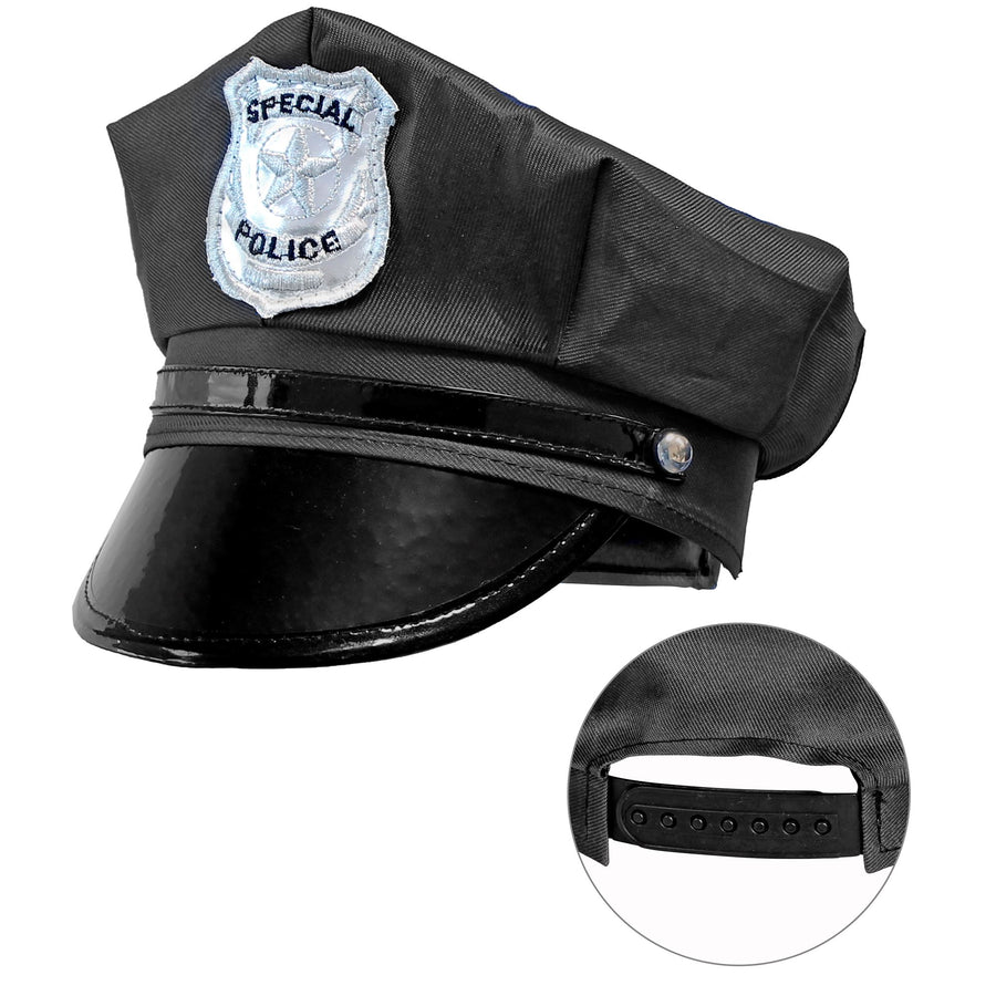 "POLIZEIMÜTZE" Größenverstellbar – Vorderansicht