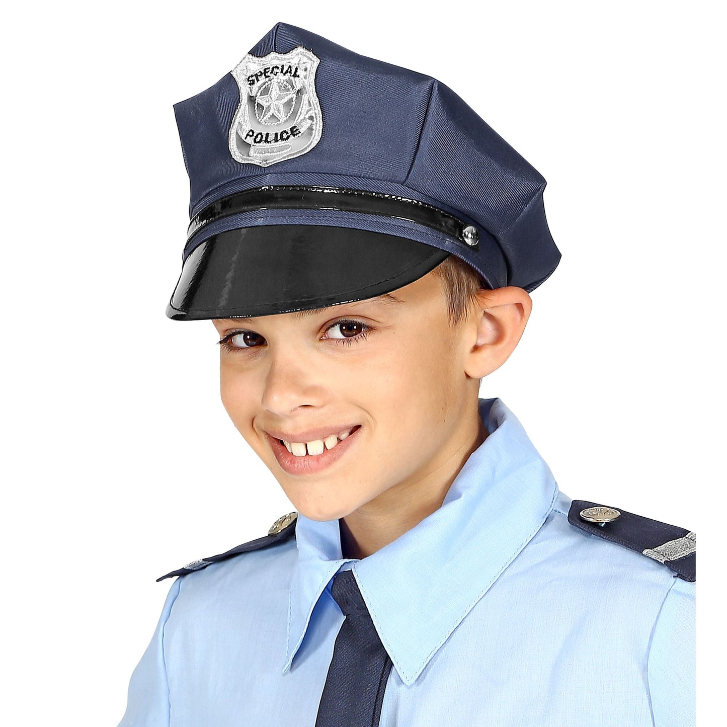 "POLIZEIMÜTZE" Kindergröße, größenverstellbar – Detailansicht