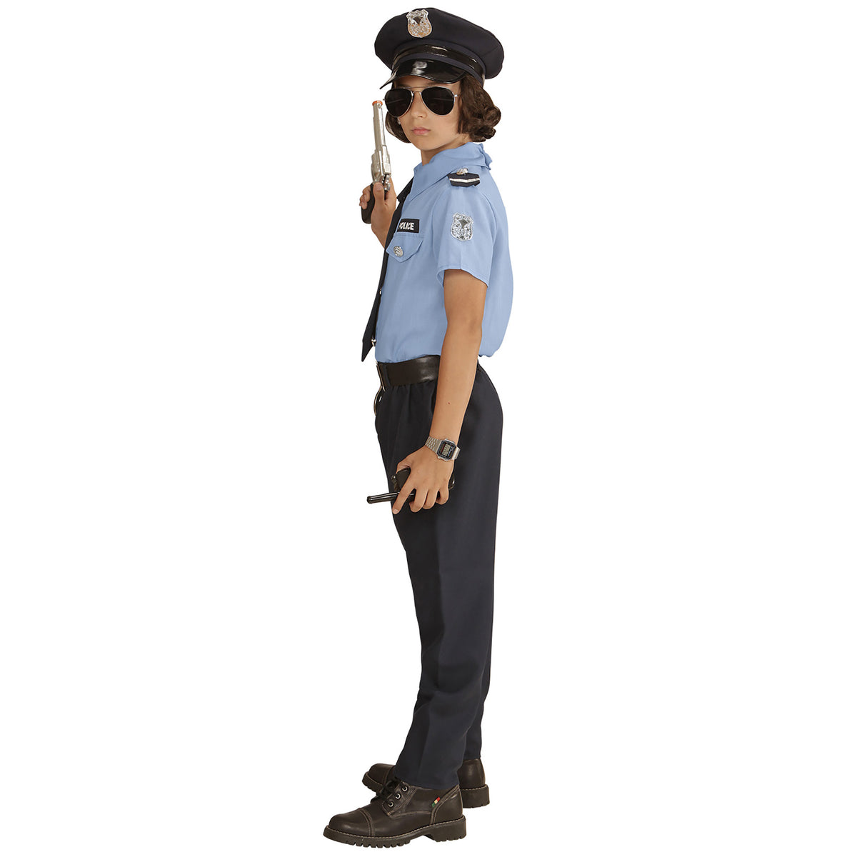 "POLIZIST" (Hemd, Hose, Gürtel, Krawatte, Mütze) – Ansicht 3