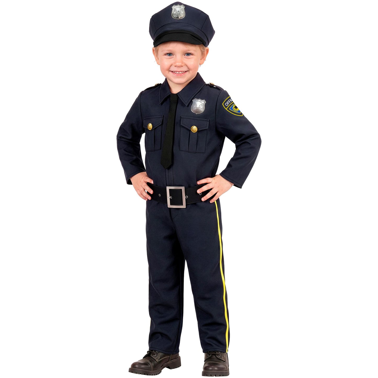 "POLIZIST" (Hemd mit Krawatte, Hose, Mütze) – Ansicht 3