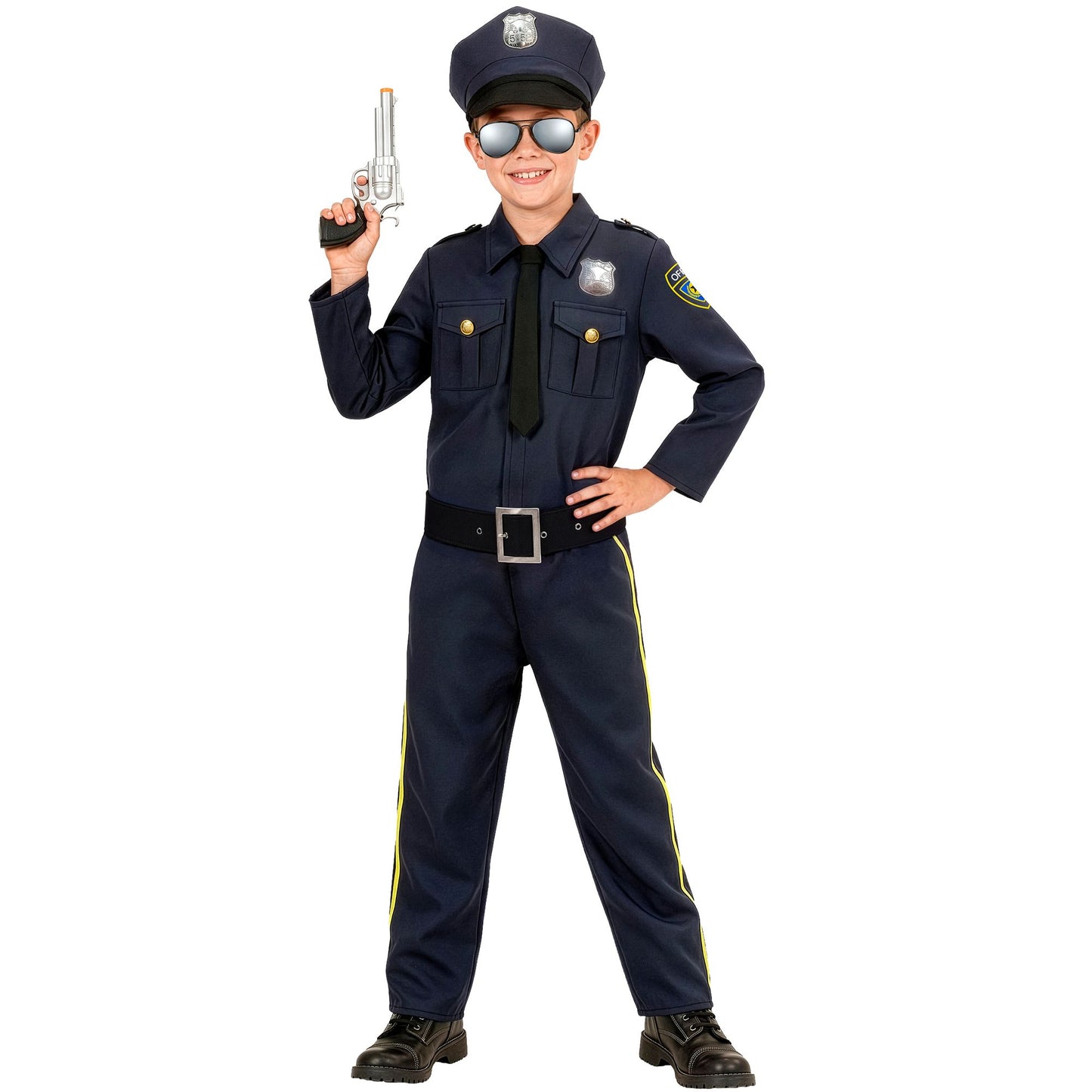"POLIZIST" (Hemd mit Krawatte, Hose, Mütze) – Ansicht 4