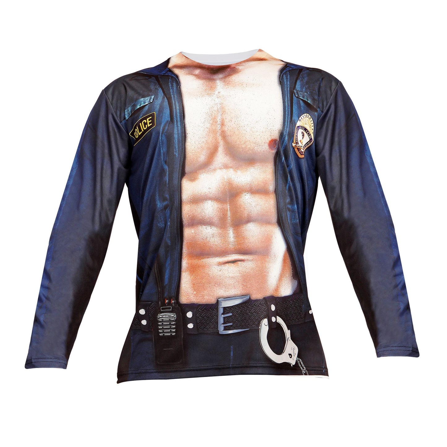 "POLIZIST" (in Fotosublimation bedrucktes Longsleeve) – Ansicht 4