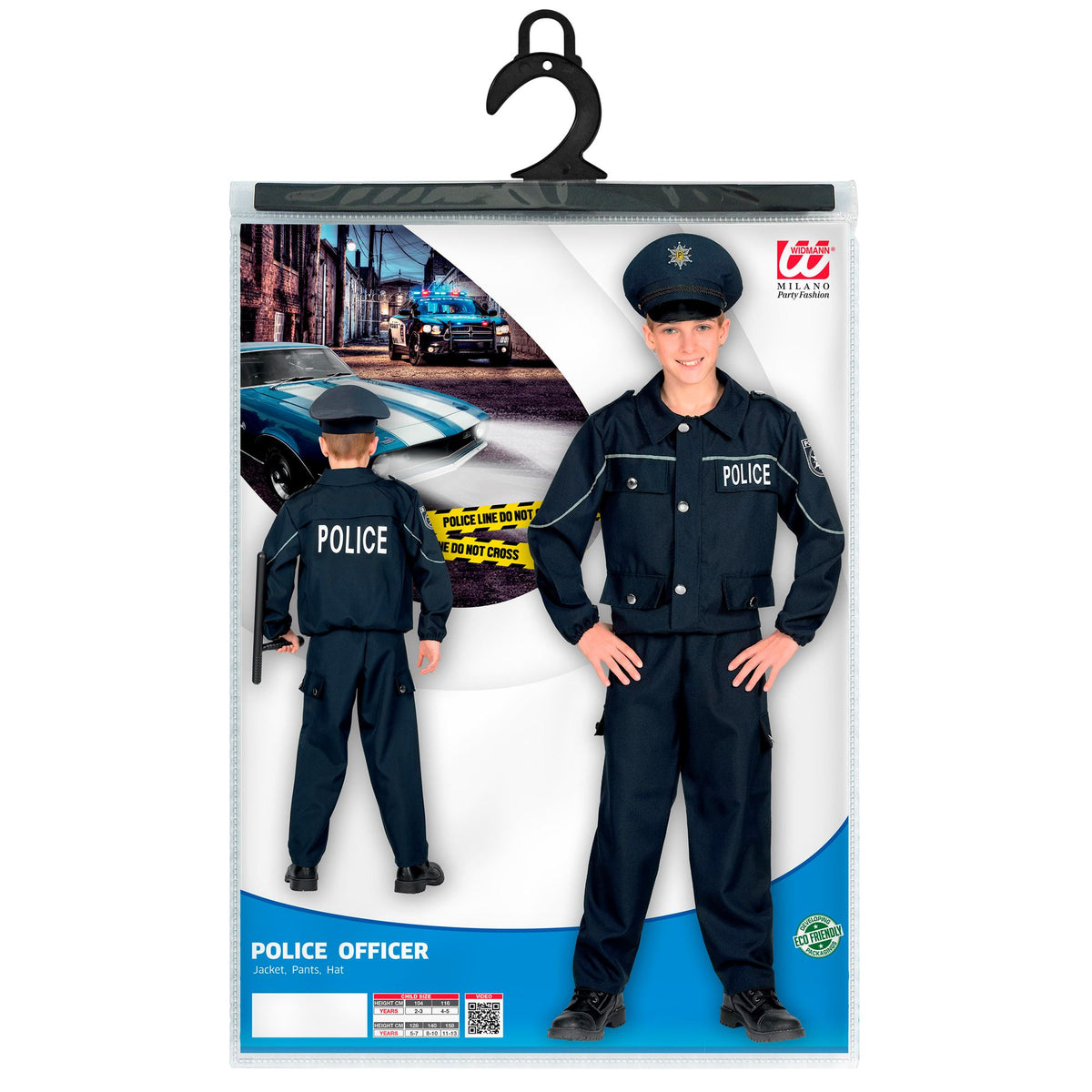 "POLIZIST" (Oberteil, Hose, Mütze) – Ansicht 5
