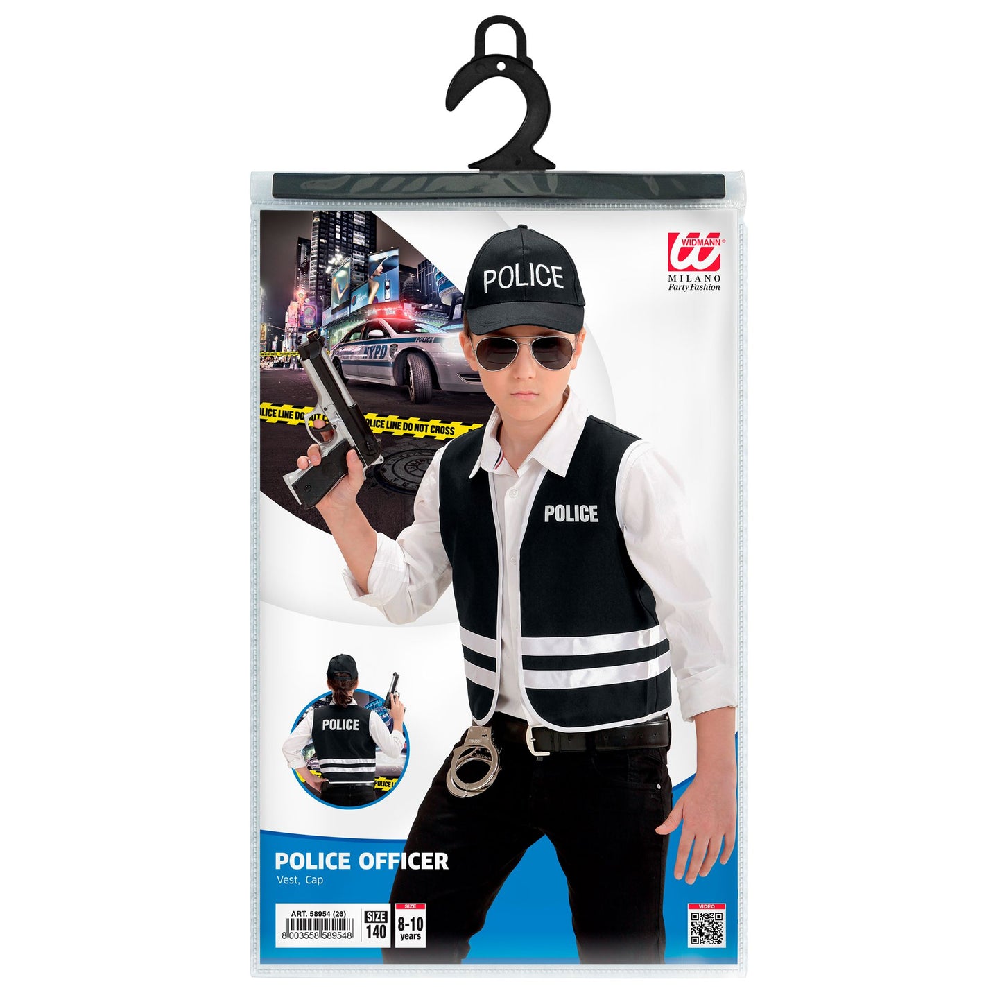 "POLIZIST" (Weste, Basecap) – Ansicht 3