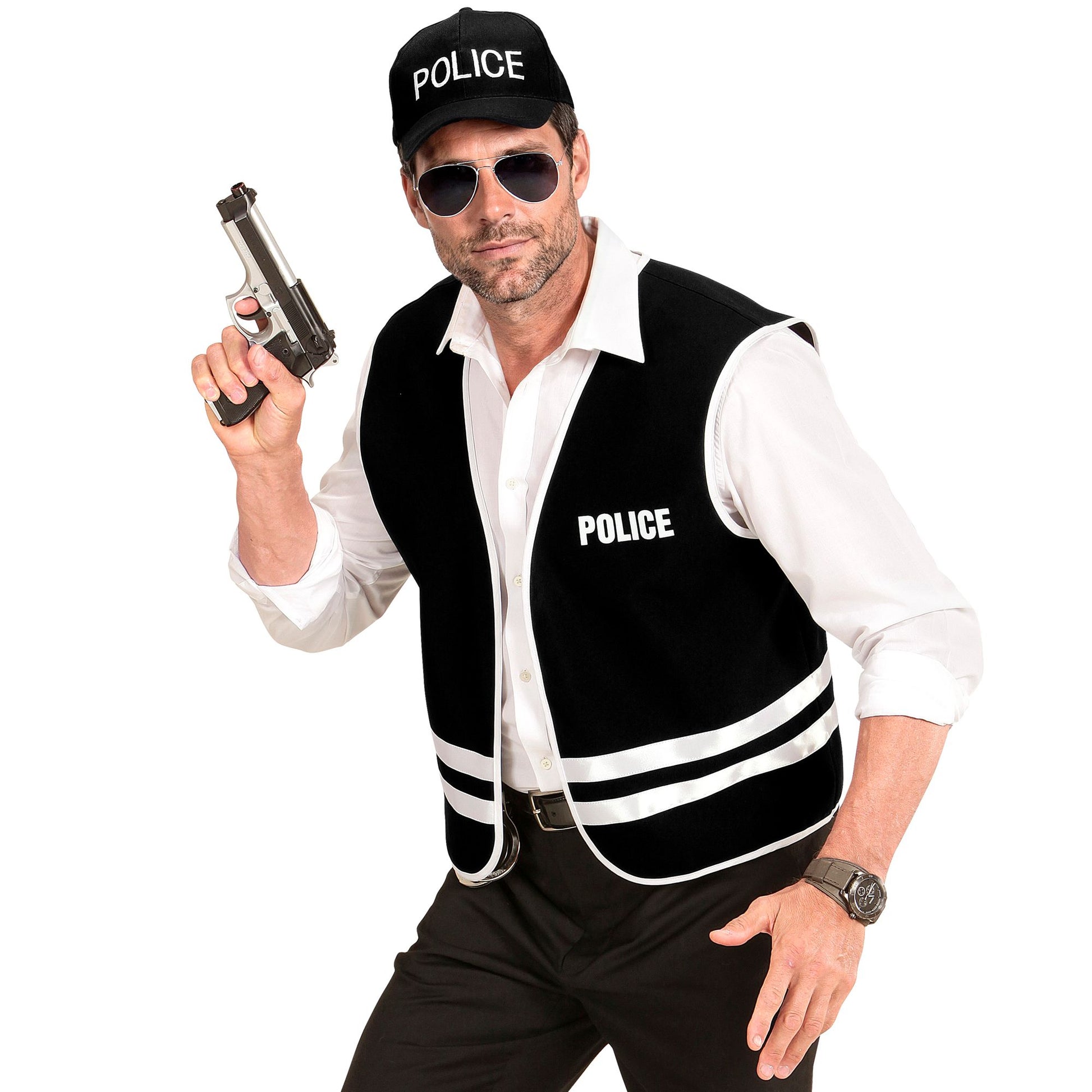"POLIZIST" (Weste, Basecap) – Ansicht 3