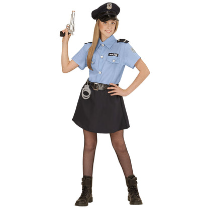 "POLIZISTIN" (Bluse, Rock, Gürtel, Mütze) – Ansicht 3