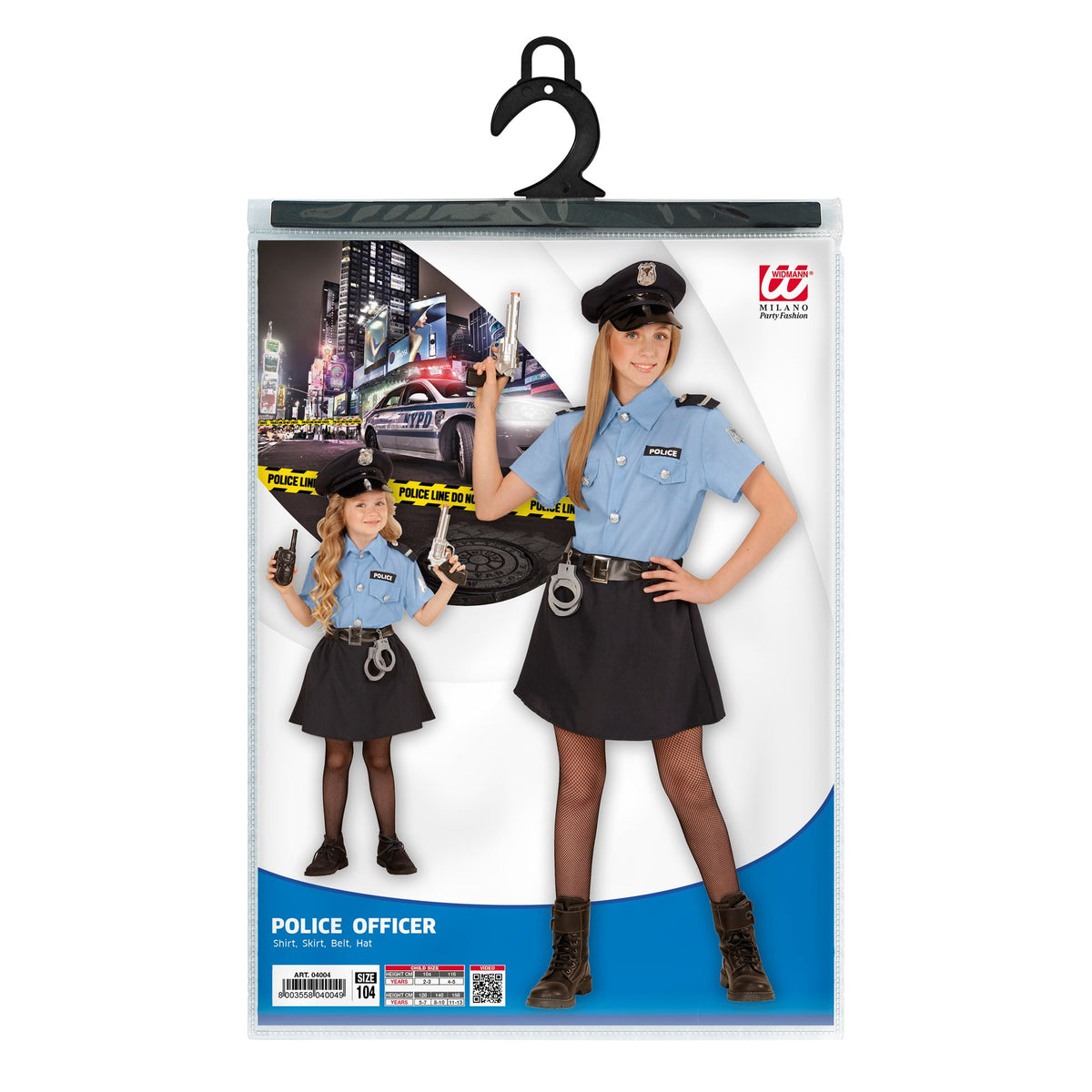 "POLIZISTIN" (Bluse, Rock, Gürtel, Mütze) – Ansicht 4
