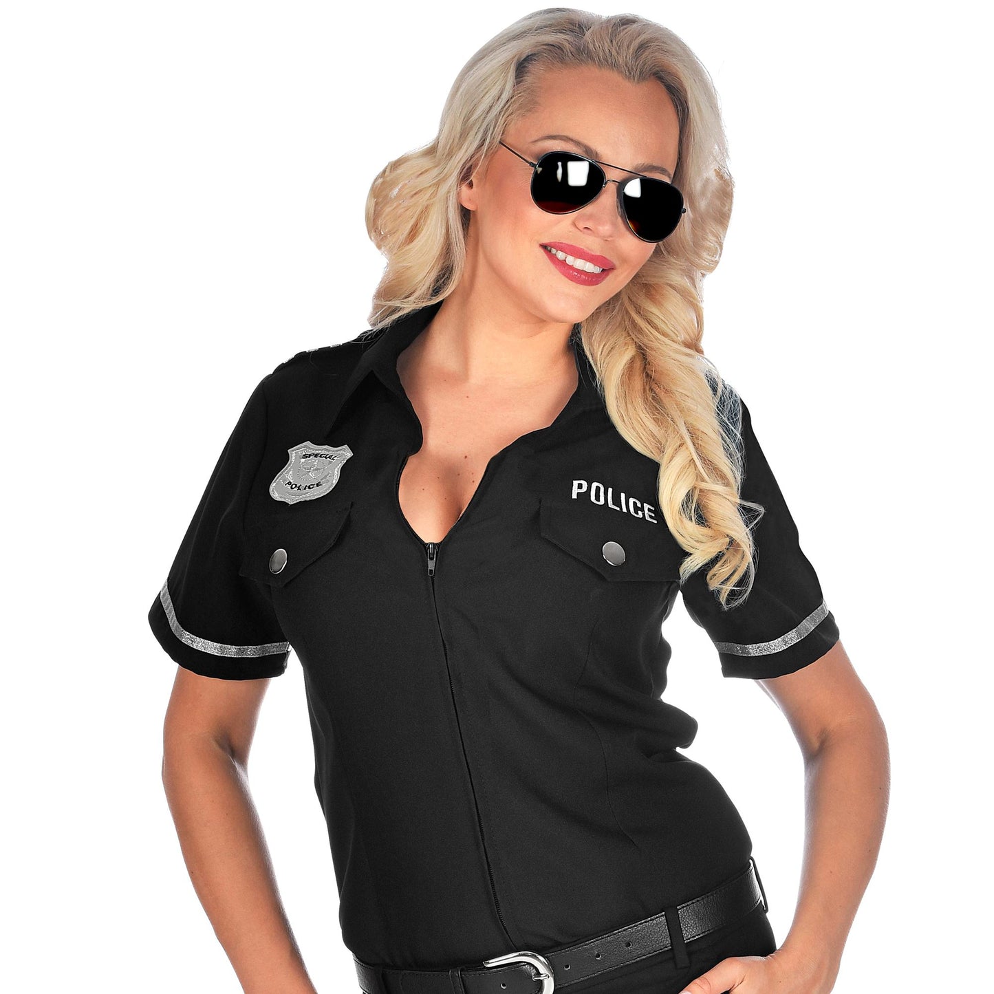 "POLIZISTIN" (Bluse) – Vorderansicht