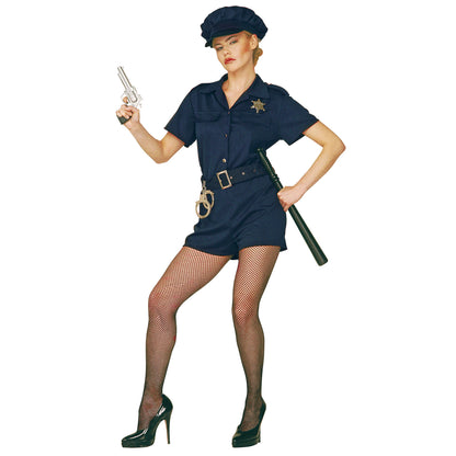 "POLIZISTIN" (Kleid, Gürtel, Hut) – Vorderansicht