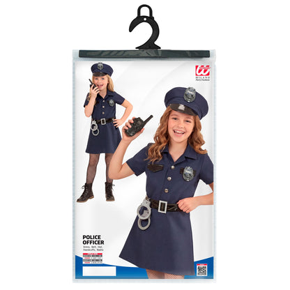 "POLIZISTIN" (Kleid, Gürtel, Mütze, Handschellen, Walkie-Talkie) – Ansicht 4