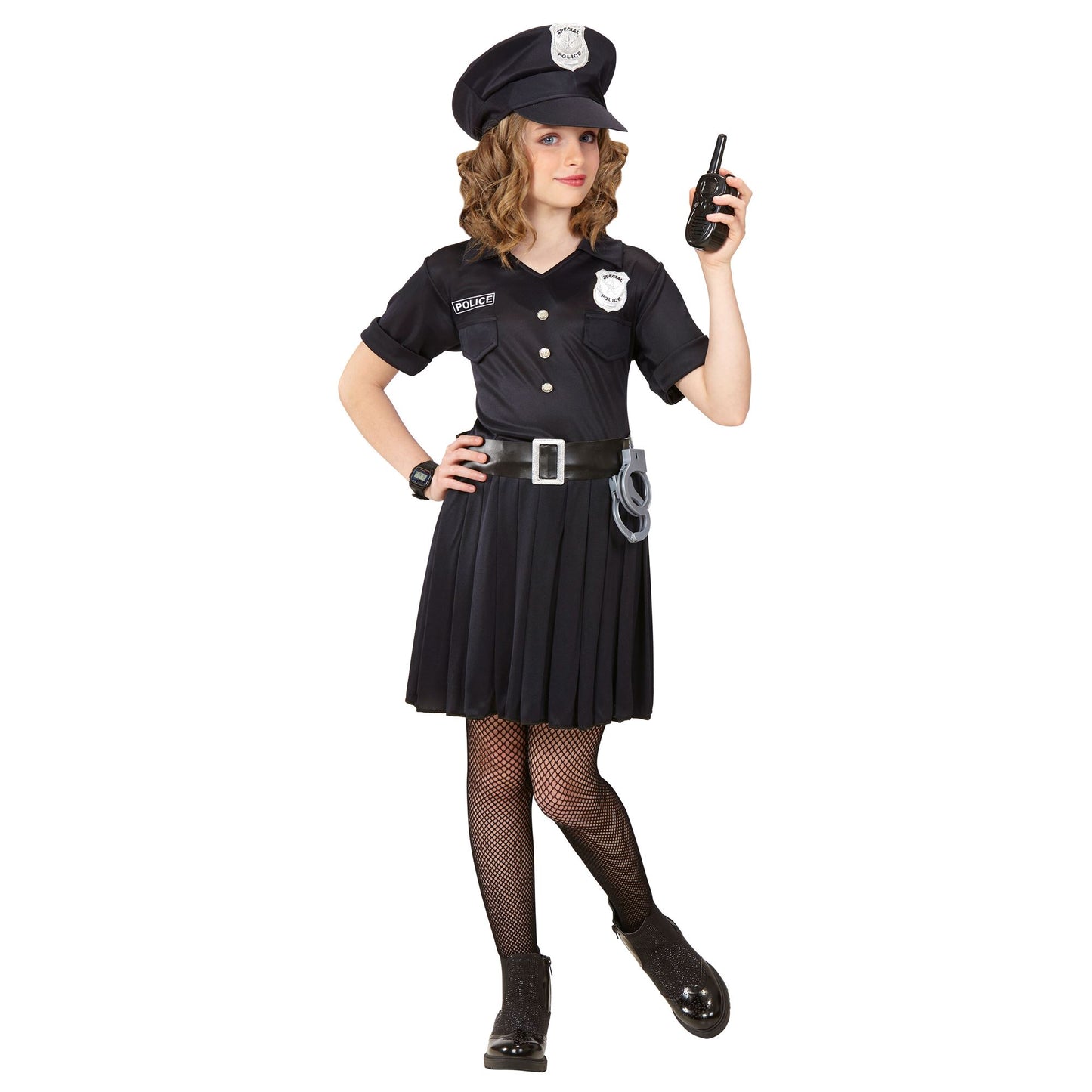 "POLIZISTIN" (Kleid, Gürtel, Mütze) – Ansicht 3