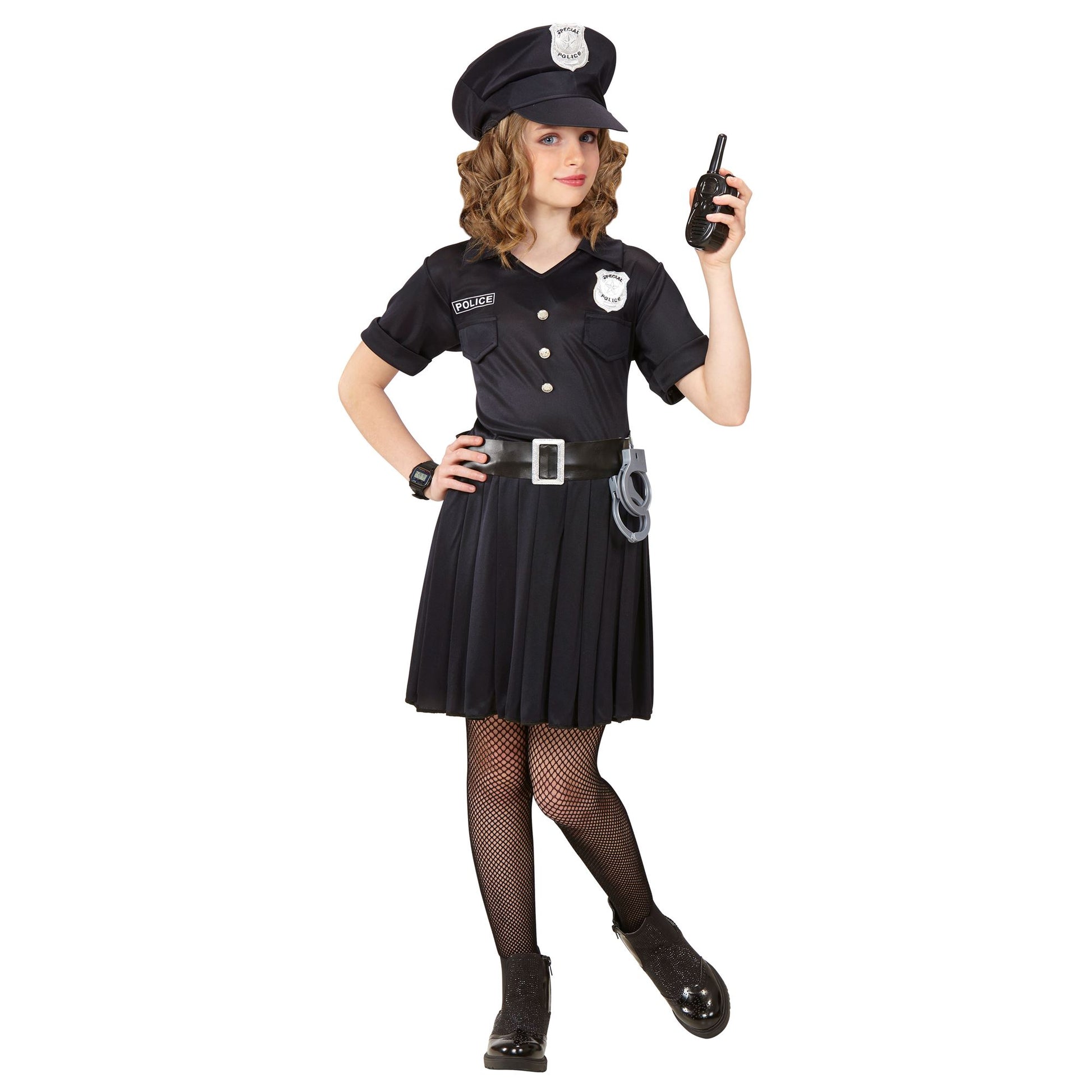 "POLIZISTIN" (Kleid, Gürtel, Mütze) – Ansicht 3