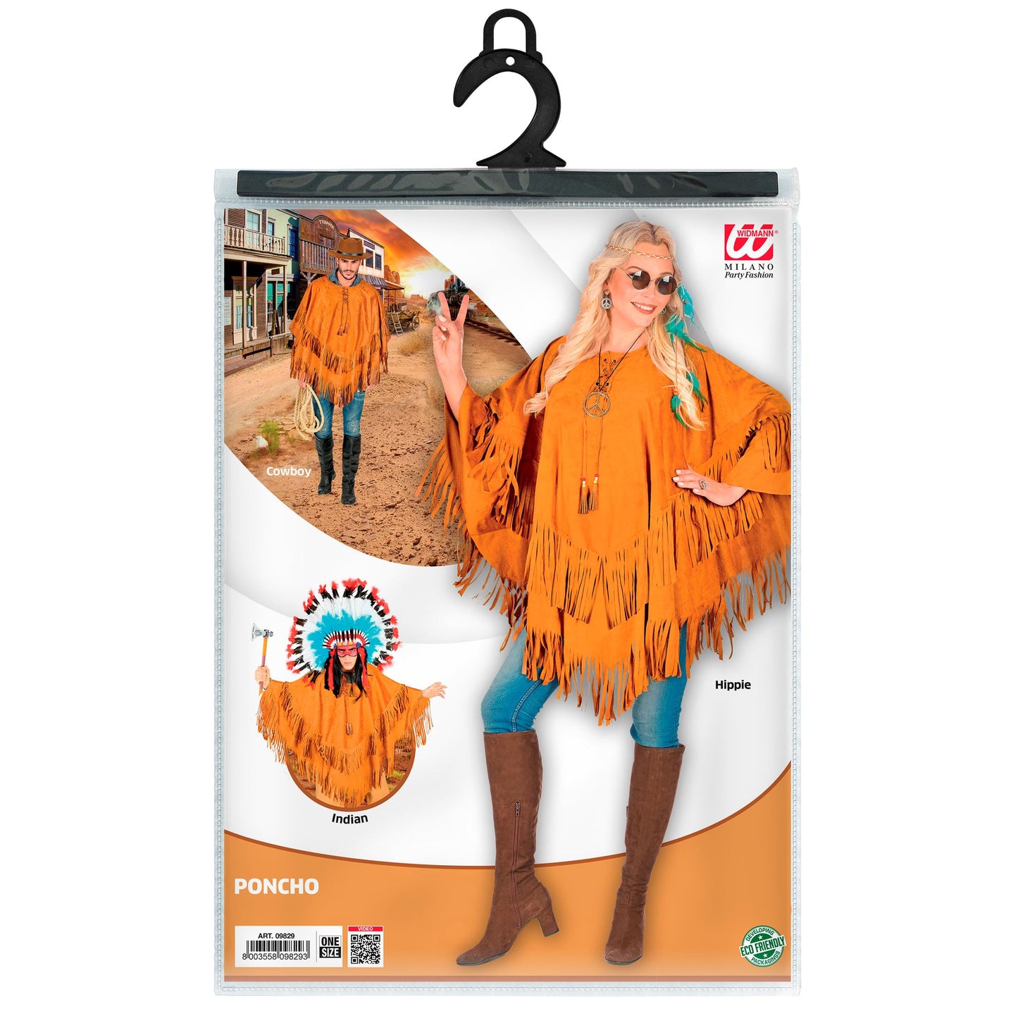 "PONCHO IN WILDLEDEROPTIK" – Ansicht 5