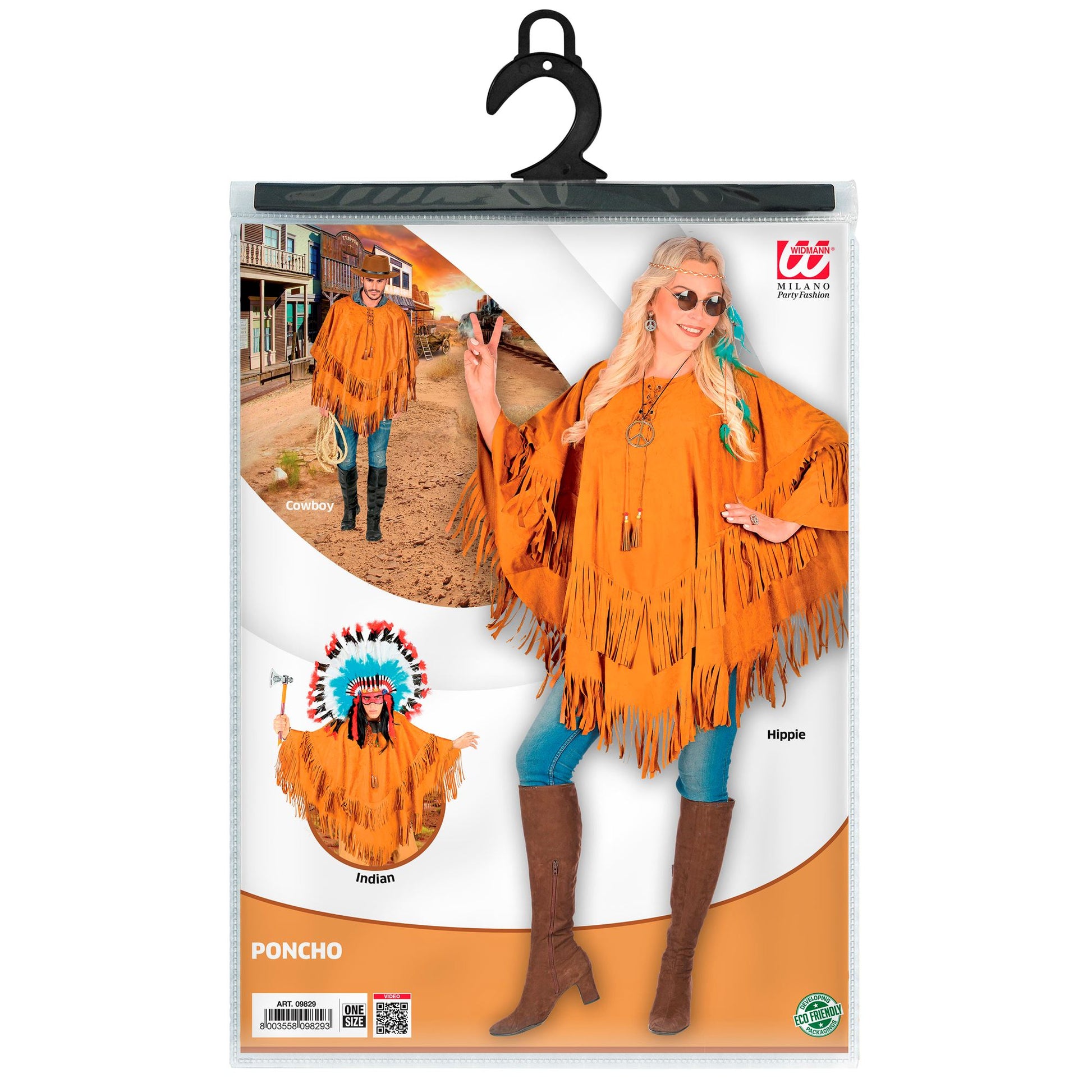 "PONCHO IN WILDLEDEROPTIK" – Ansicht 5