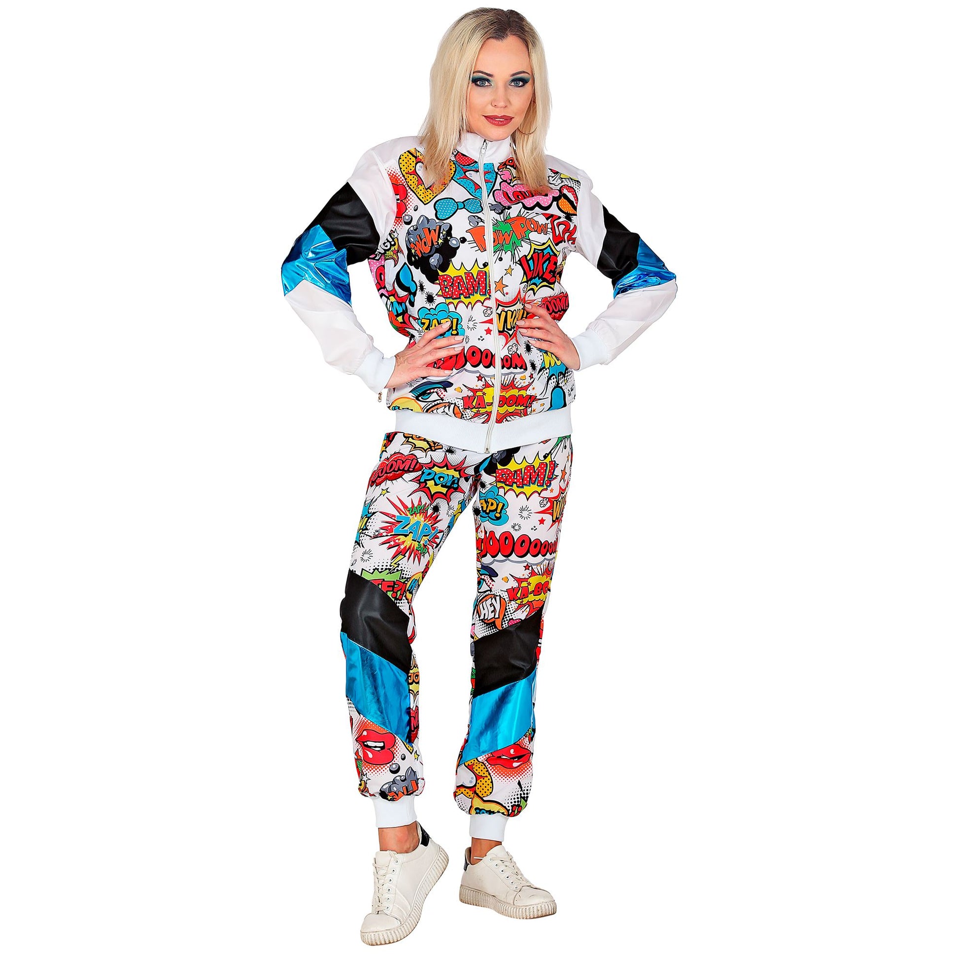 "POP ART TRAININGSANZUG" (Oberteil, Hose) – Detailansicht