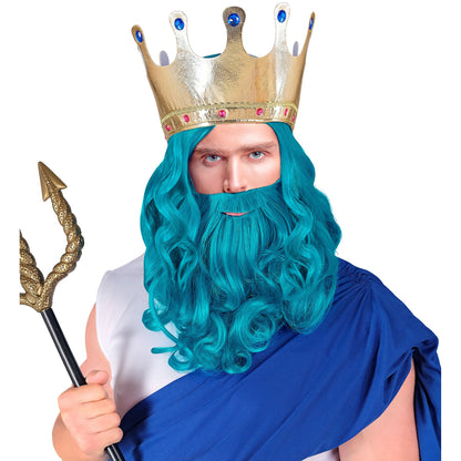 "POSEIDON/NEPTUN PERÜCKE MIT BART & SCHNURRBART" in Box – Ansicht 3