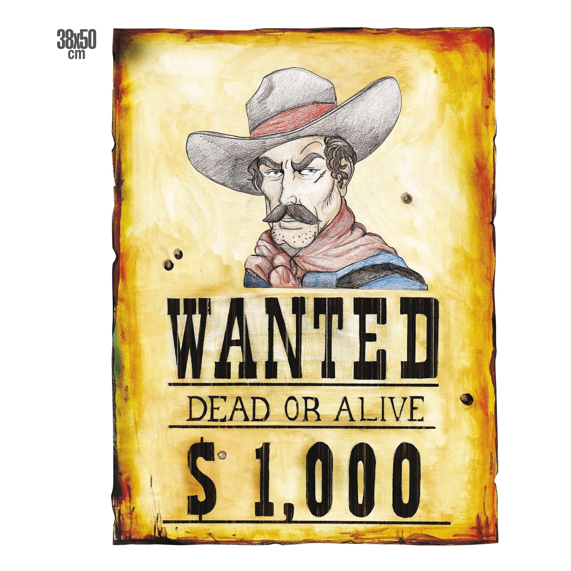 "POSTER WANTED" 38x50 cm – Vorderansicht