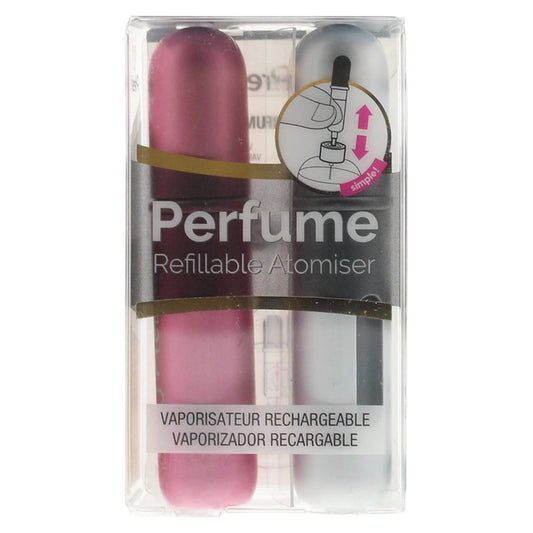 Pressit Duo Set, Pressit, Pink & Silver, Nachfüllbares Zerstäuberetui, 2 stk Regular