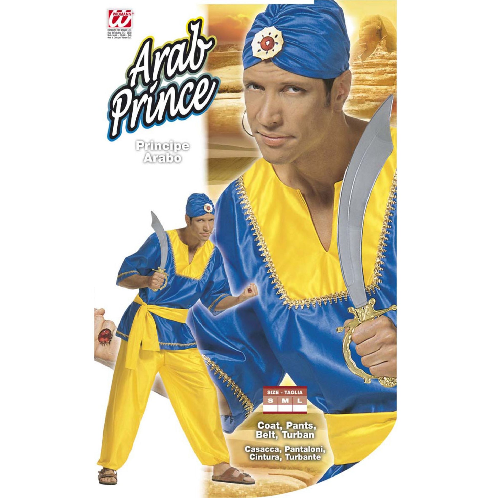 "PRINZ AUS ARABIEN" (Kasack, Hose,Gürtel, Turban) – Detailansicht