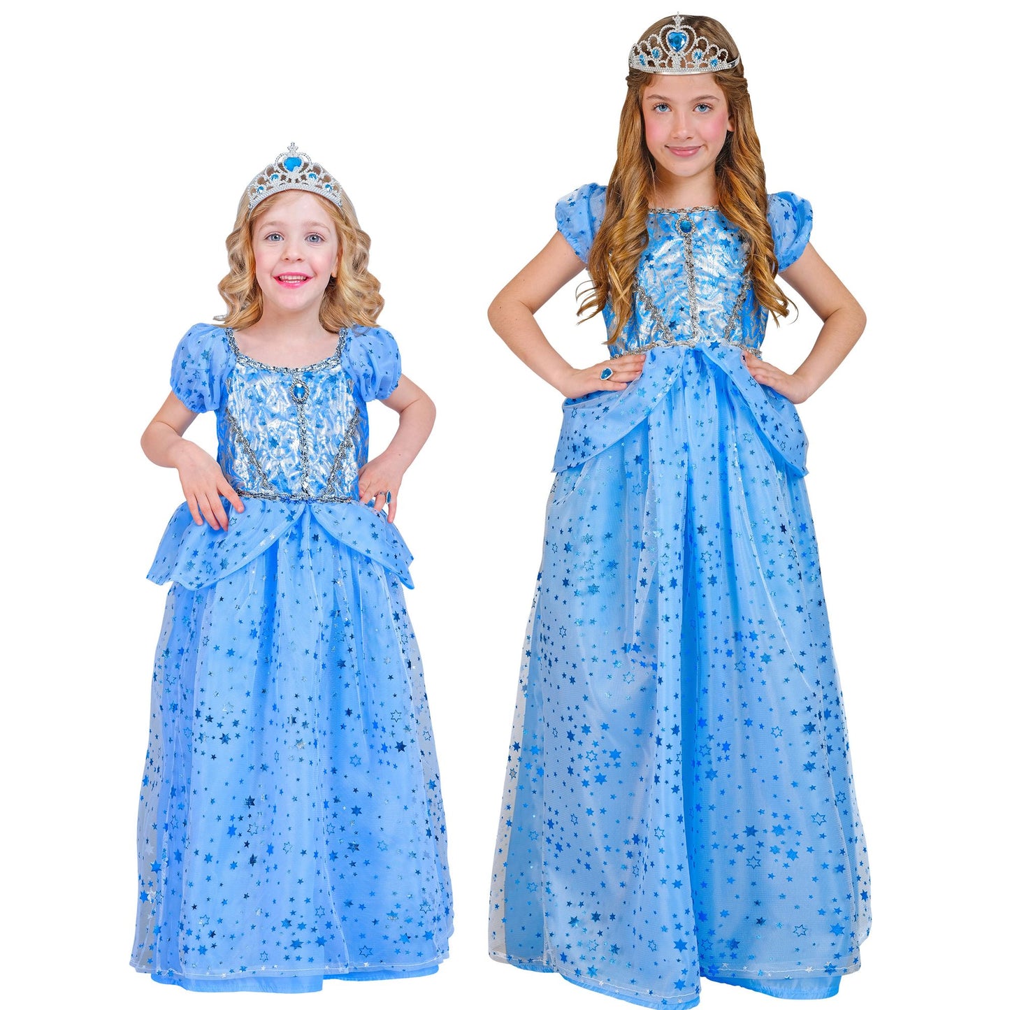 "PRINZESSIN / BLAUE FEE" (Kleid) – Vorderansicht