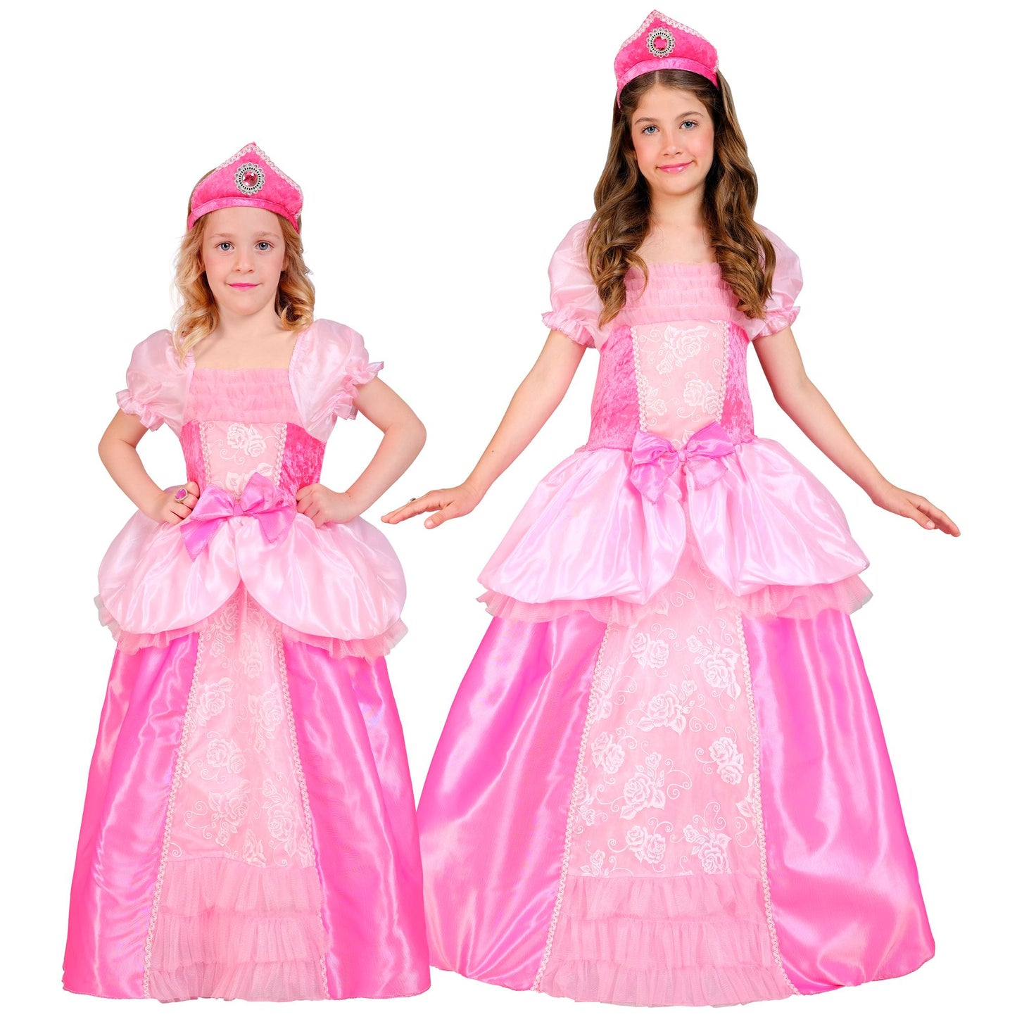 "PRINZESSIN" (Kleid, Kopfschmuck) – Vorderansicht