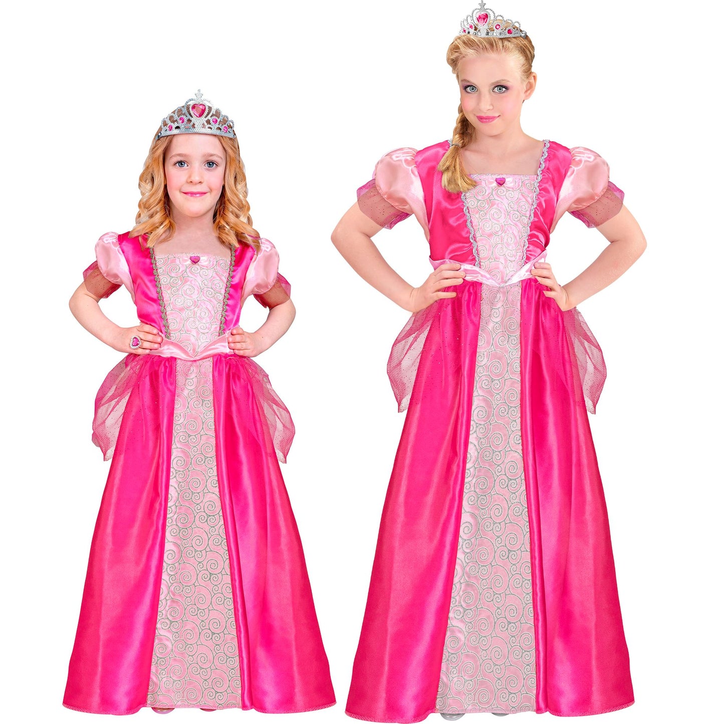 "PRINZESSIN" (Kleid, Tiara) – Vorderansicht
