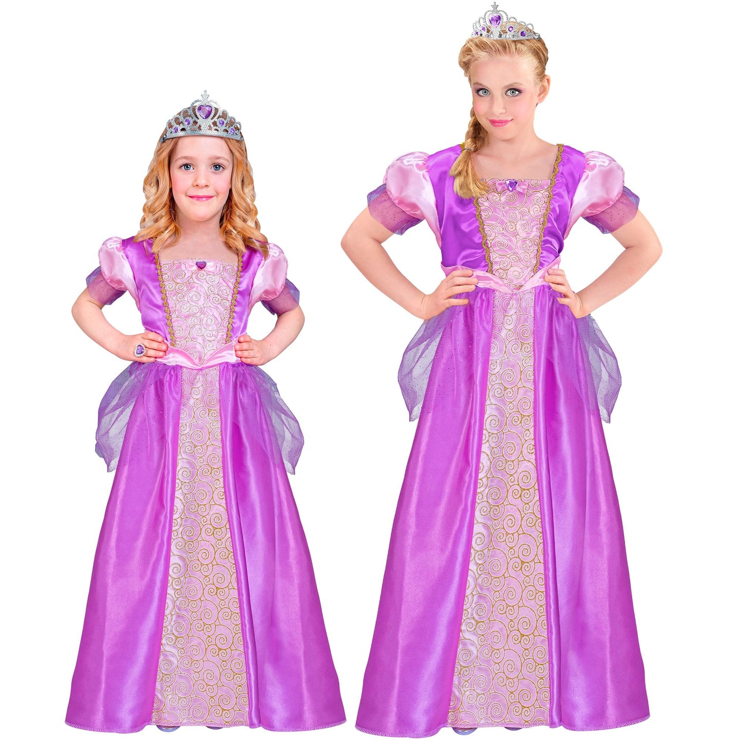 "PRINZESSIN" (Kleid, Tiara) – Vorderansicht