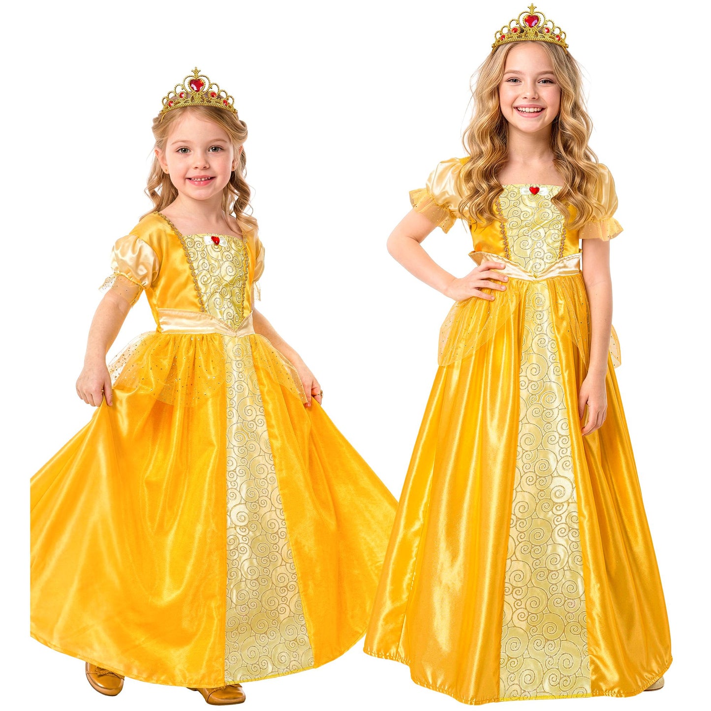 "PRINZESSIN" (Kleid, Tiara) – Vorderansicht