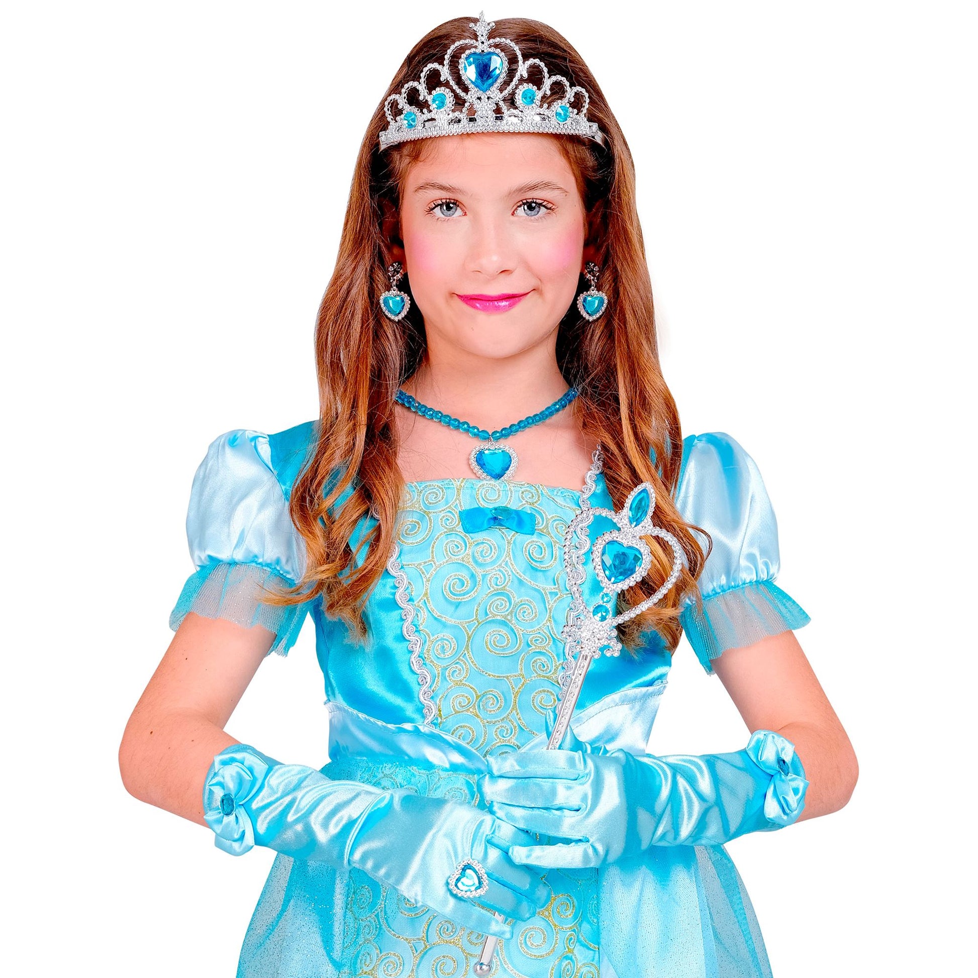 "PRINZESSIN SET (Tiara, Handschuhe, Halskette, Ohrringe, Zauberstab) – Ansicht 4