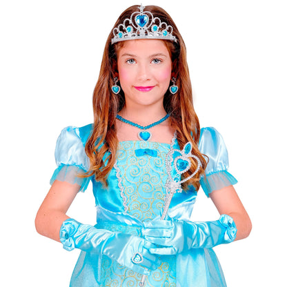 "PRINZESSIN SET (Tiara, Handschuhe, Halskette, Ohrringe, Zauberstab) – Ansicht 4