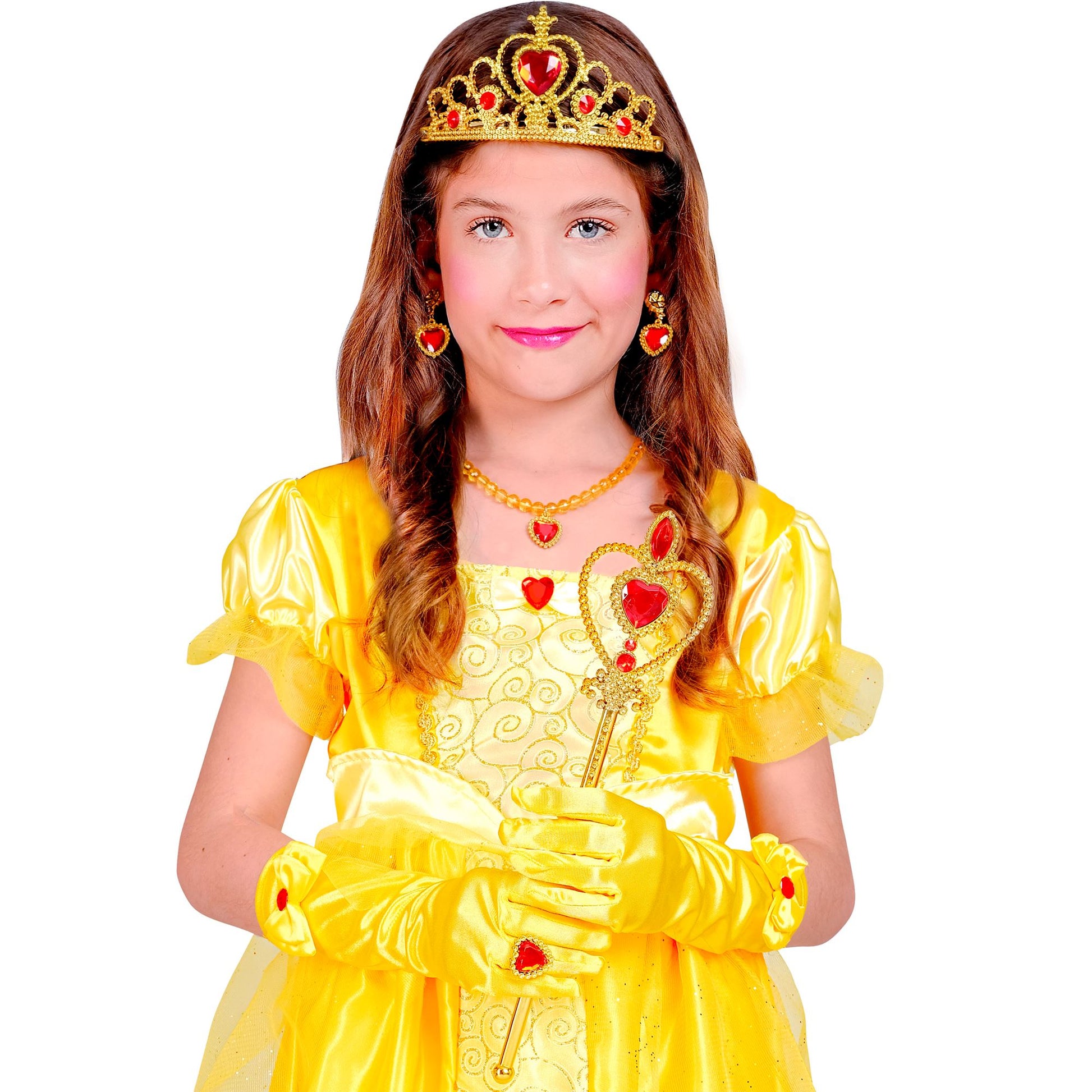 "PRINZESSIN SET (Tiara, Handschuhe, Halskette, Ohrringe, Zauberstab) – Ansicht 4