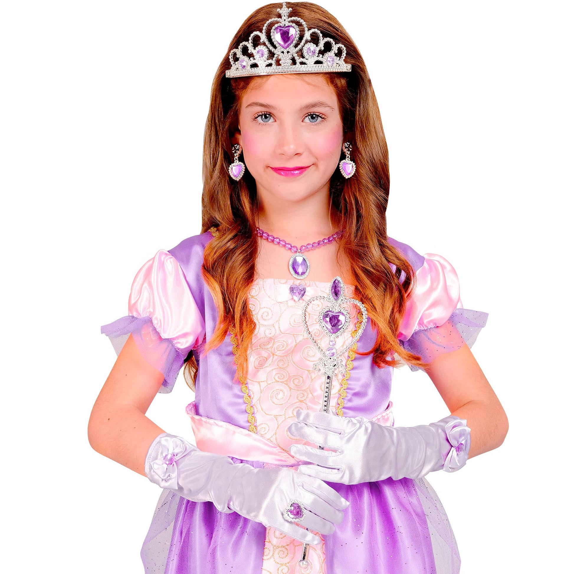 "PRINZESSIN SET (Tiara, Handschuhe, Halskette, Ohrringe, Zauberstab) – Ansicht 4