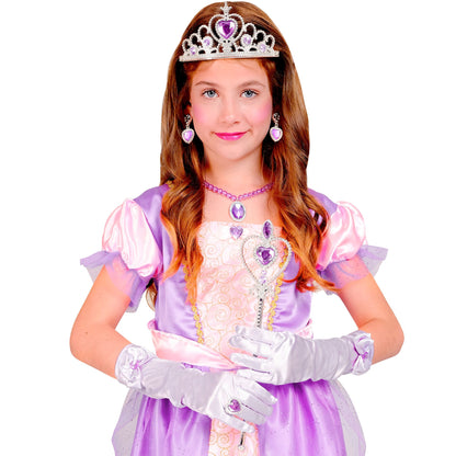 "PRINZESSIN SET (Tiara, Handschuhe, Halskette, Ohrringe, Zauberstab) – Ansicht 4