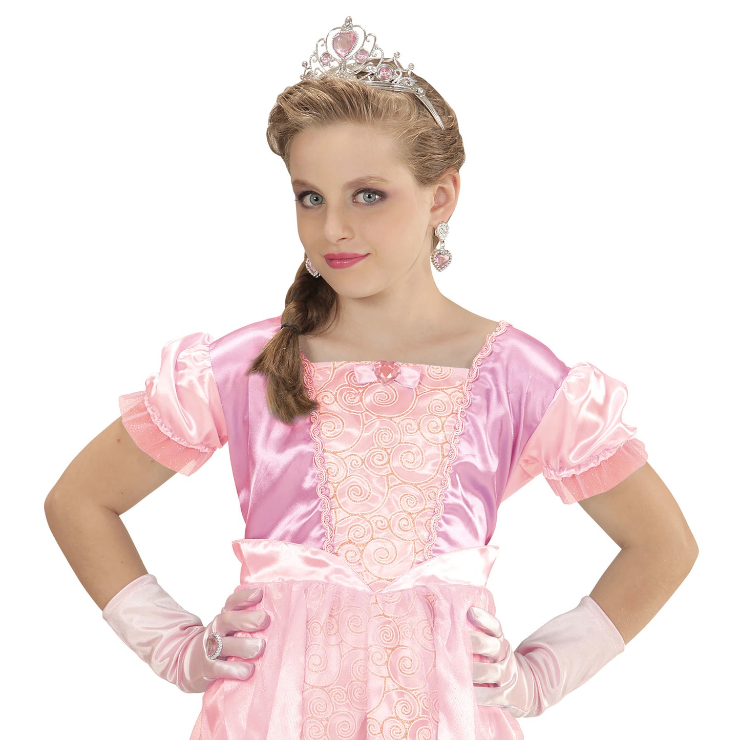 "PRINZESSINNENSET PINK" (Tiara, Handschuhe, Ring) – Ansicht 3