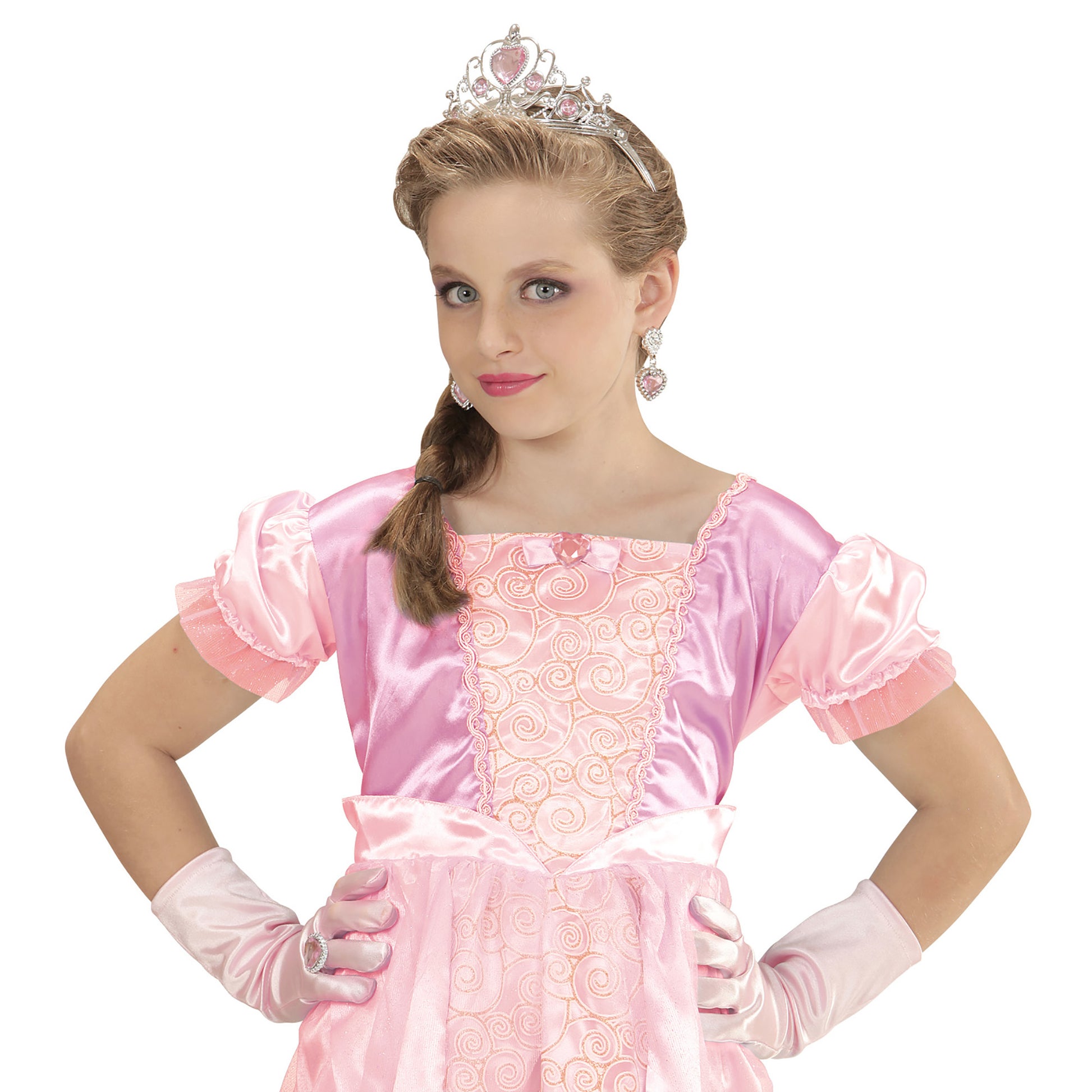 "PRINZESSINNENSET PINK" (Tiara, Handschuhe, Ring) – Ansicht 3