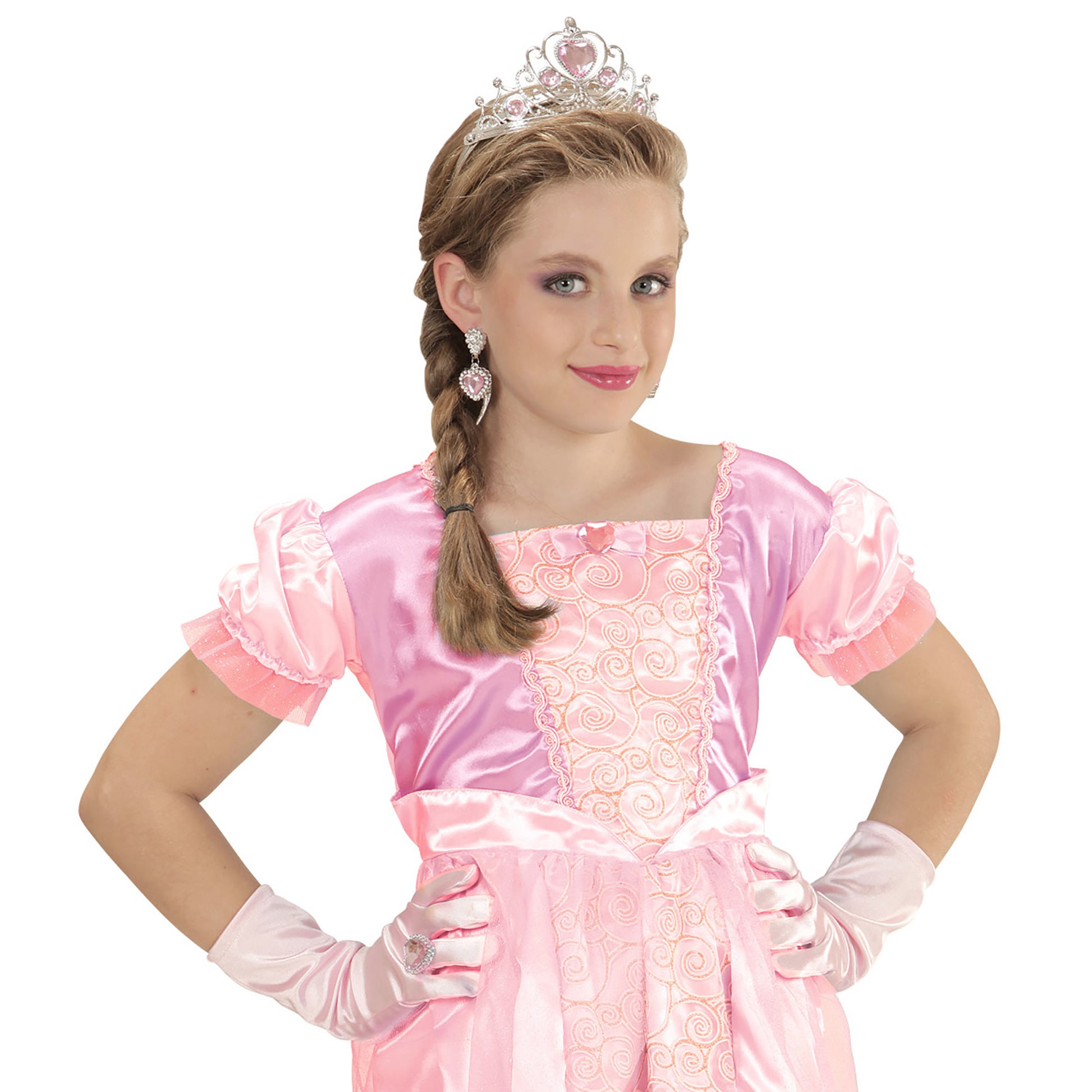 "PRINZESSINNENSET PINK" (Tiara, Handschuhe, Ring) – Ansicht 4