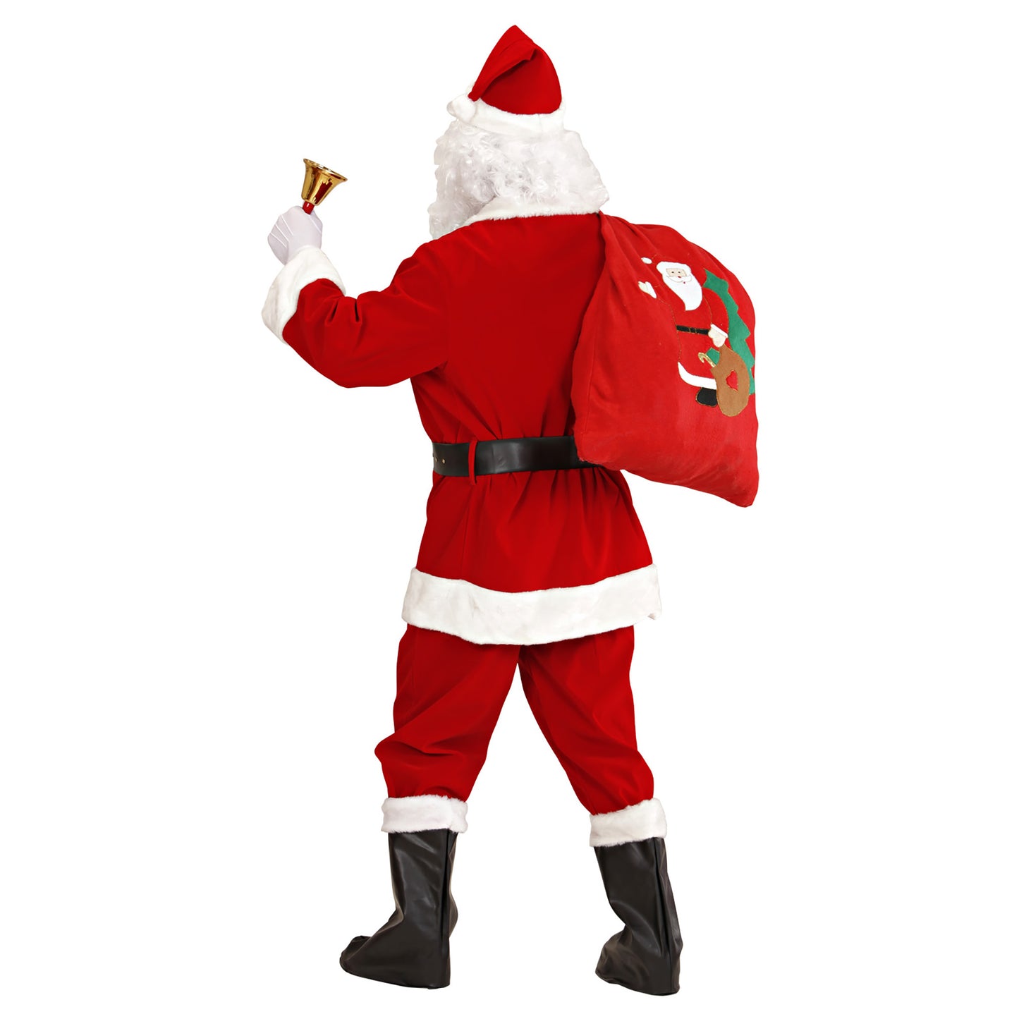 "PROFESSIONELLER WEIHNACHTSMANN" (Jacke, Hose, Gürtel, Stiefelüberzieher und Hut mit Plüschrand) in Schachtel mit Fenster – Ansicht 3