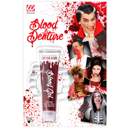 "PROFESSIONELLES BLUT IN TUBE MIT GEBISS" - 28 ml – Vorderansicht