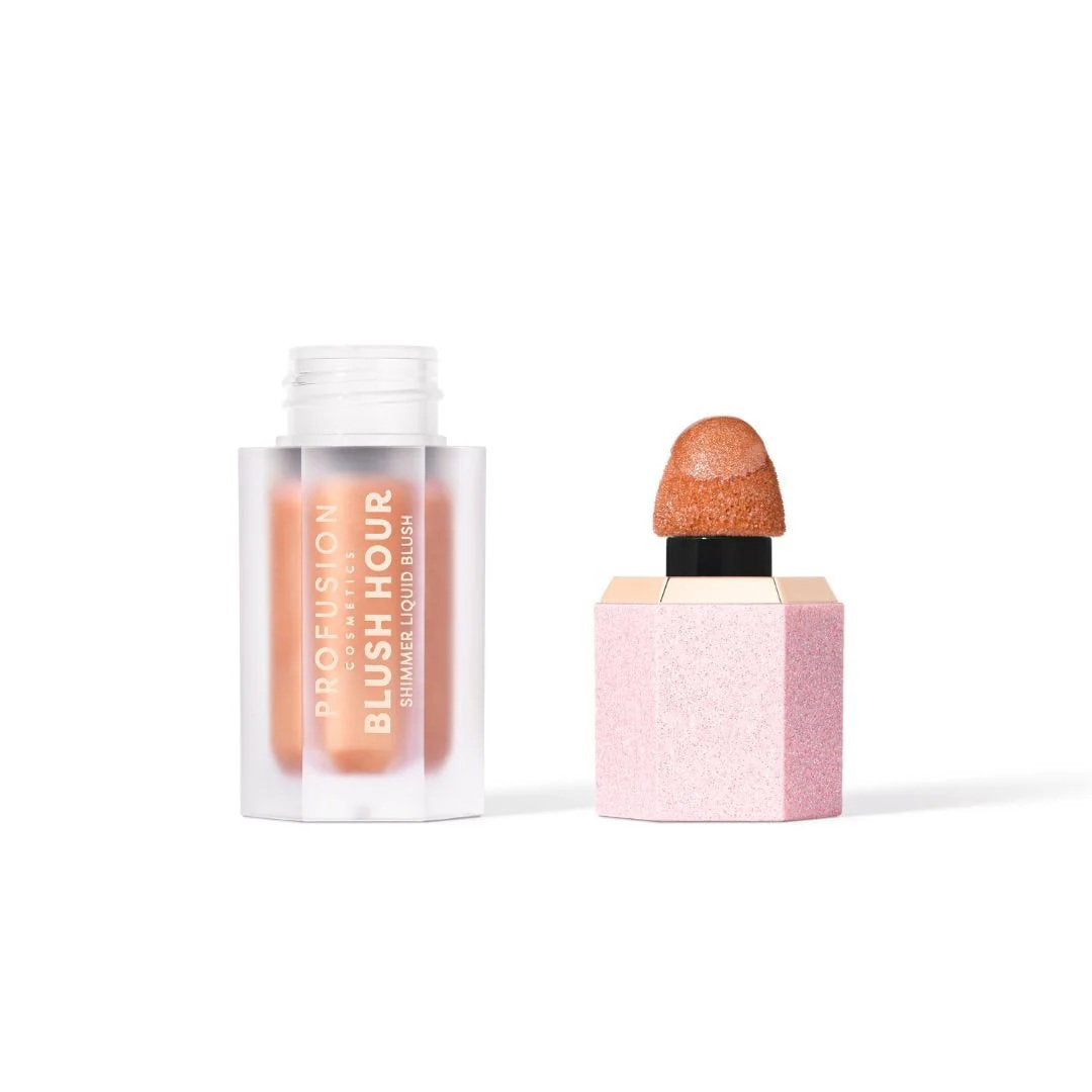 Profusion Cosmetics, Blush Hour, Glossy & Illuminating, Flüssiges Rouge, Peach Mimosa, 6 ml
