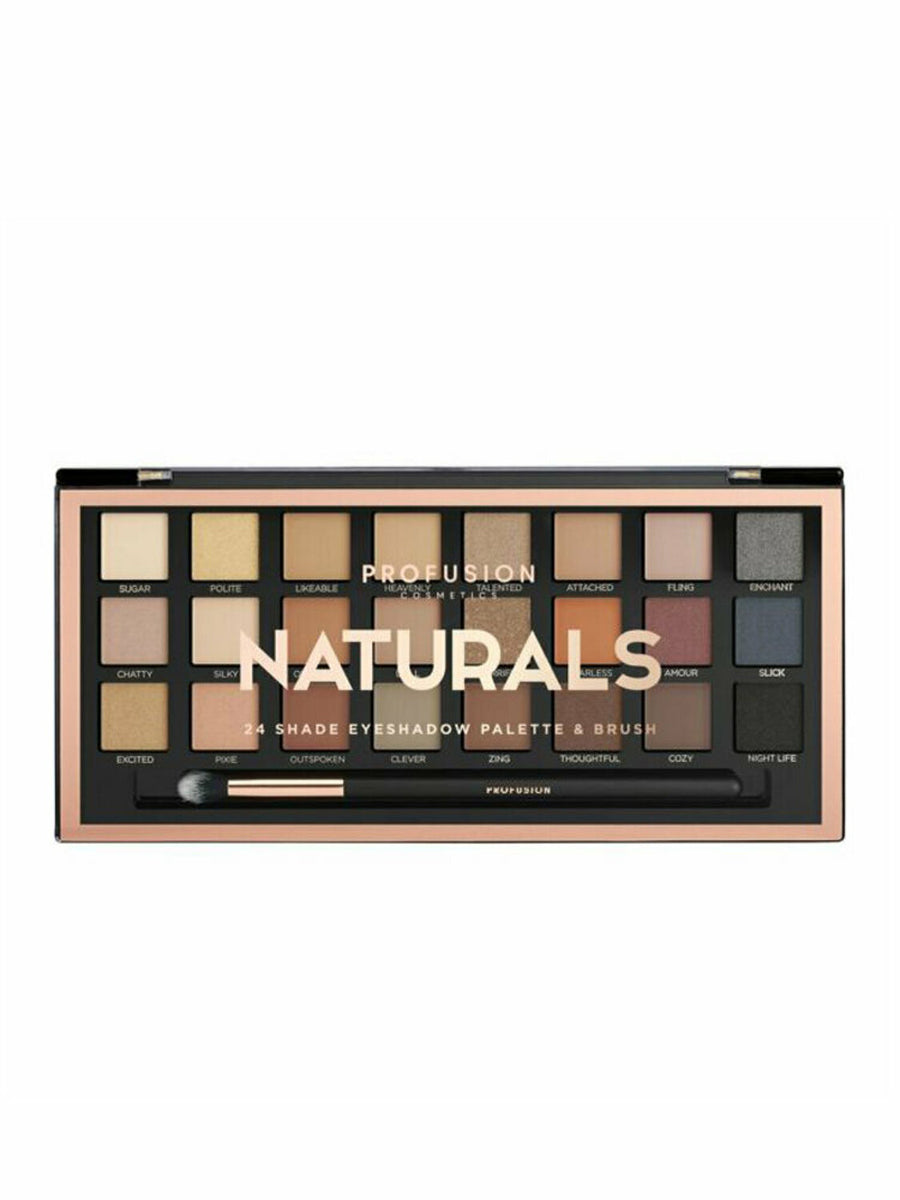 Profusion Cosmetics Lidschattenpalette Natural mit 24 Farben