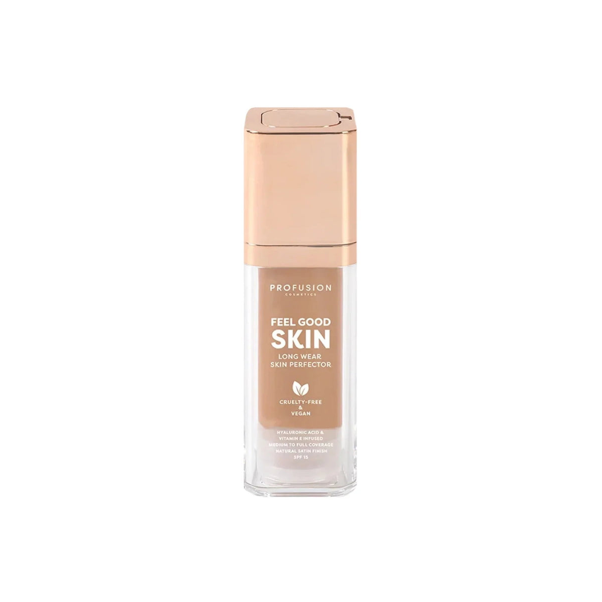 Profusion Cosmetics, Feel Good Skin, Satinfarbe, Flüssige Grundierung, 300, Mittel, SPF 15, 30 ml