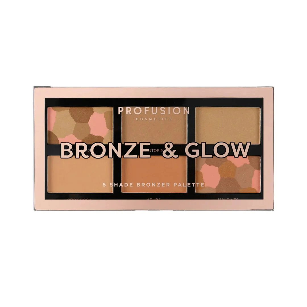 Profusion Cosmetics, Bronze & Glow, Matte & Contouring, Rouge-Highlighter-Palette, 15.6 g