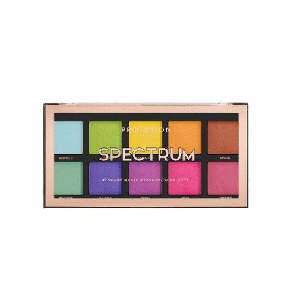 Profusion Cosmetics, Spectrum, Lidschattenpalette, 10 Schattierungen, 25 g