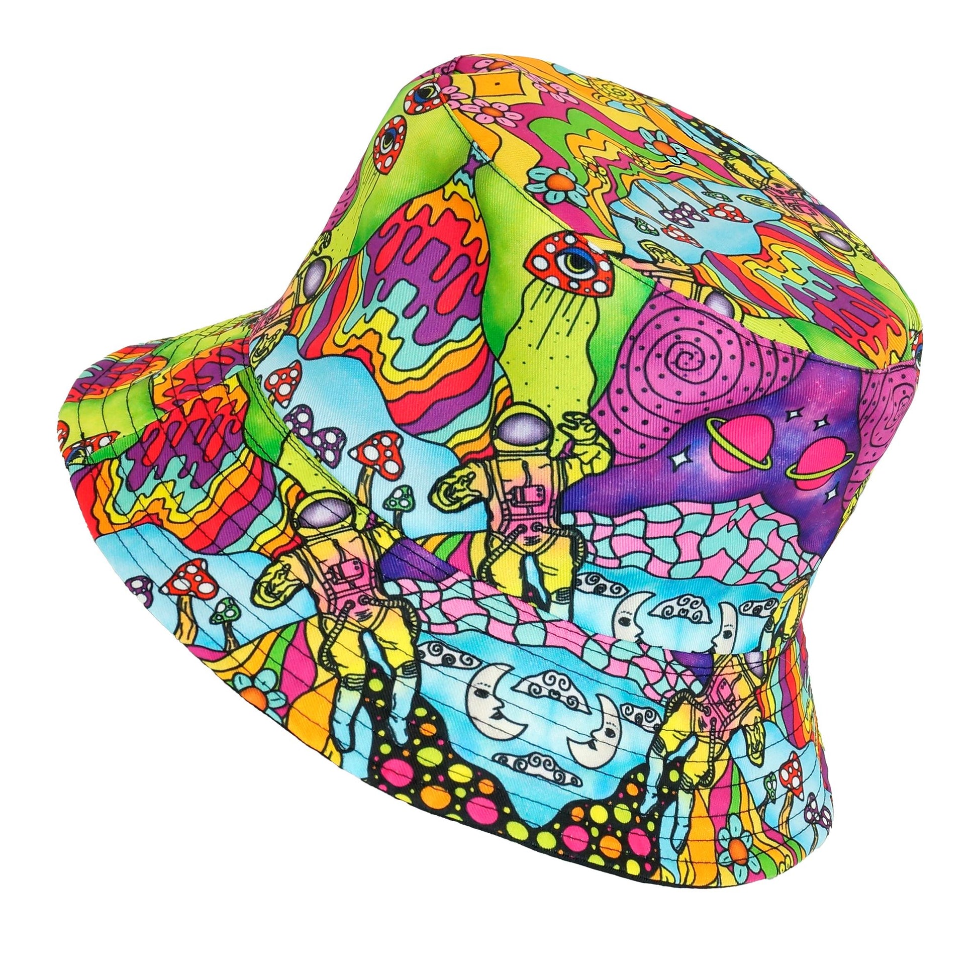 "PSYCHEDELIC ANGLERHUT" – Vorderansicht