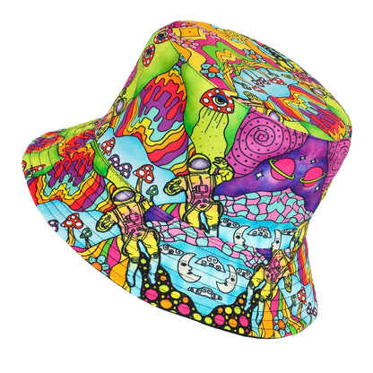 "PSYCHEDELIC ANGLERHUT" – Vorderansicht