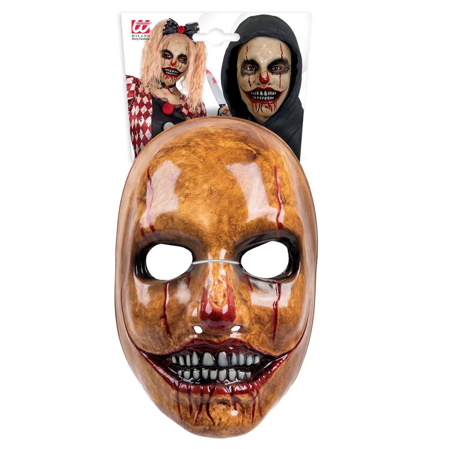 "PSYCHO CLOWN MASKE AUS PLASTIK" – Detailansicht