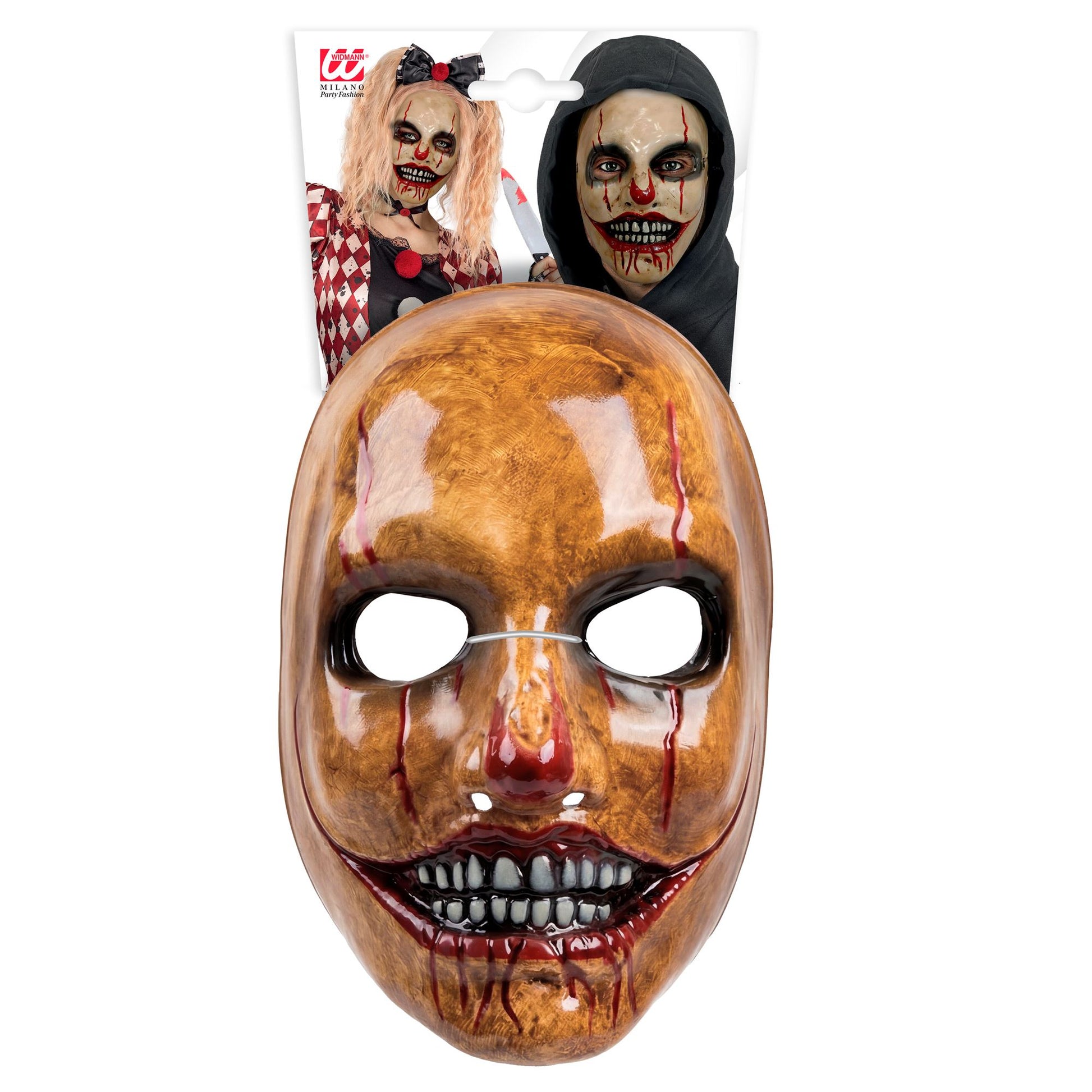 "PSYCHO CLOWN MASKE AUS PLASTIK" – Detailansicht