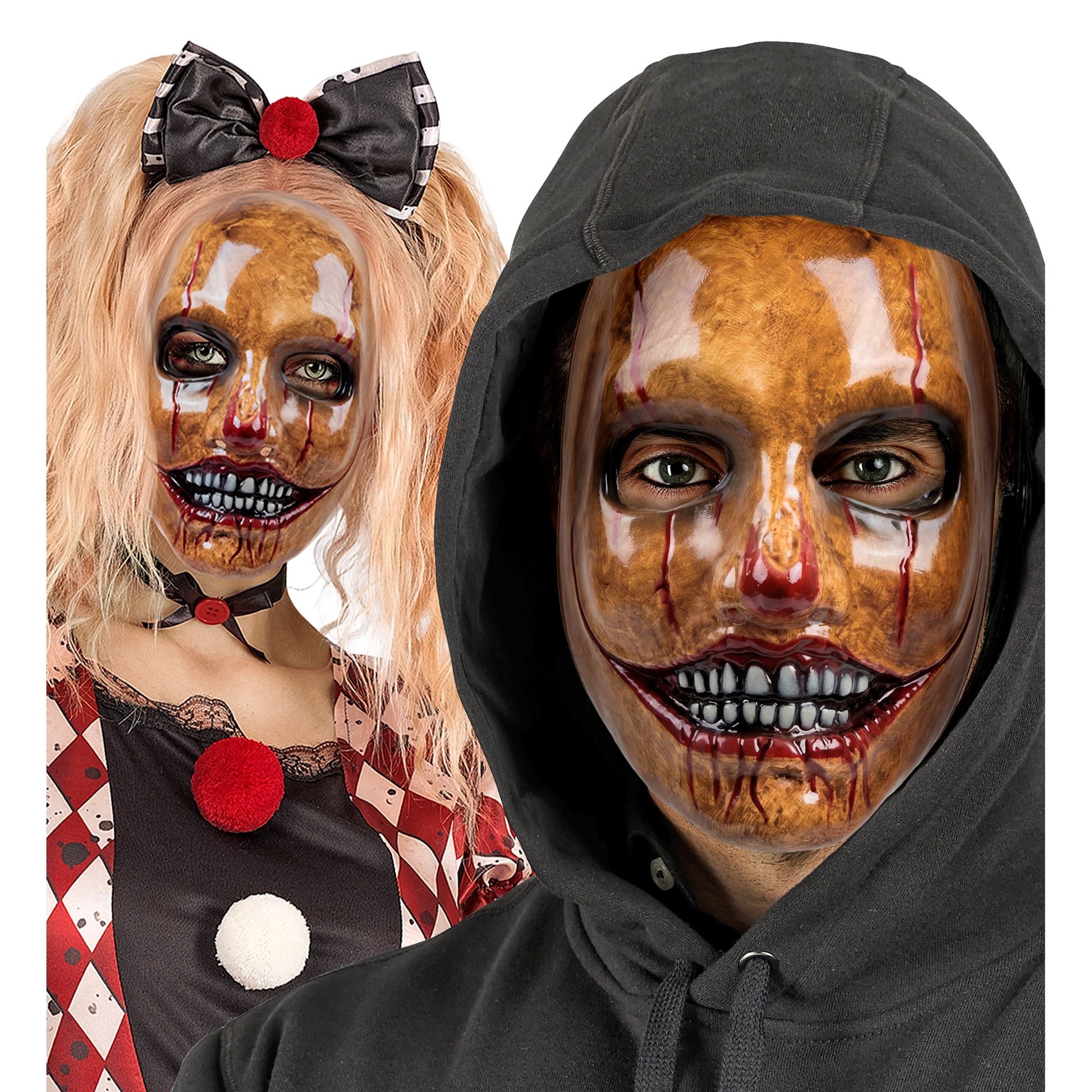 "PSYCHO CLOWN MASKE AUS PLASTIK" – Ansicht 3