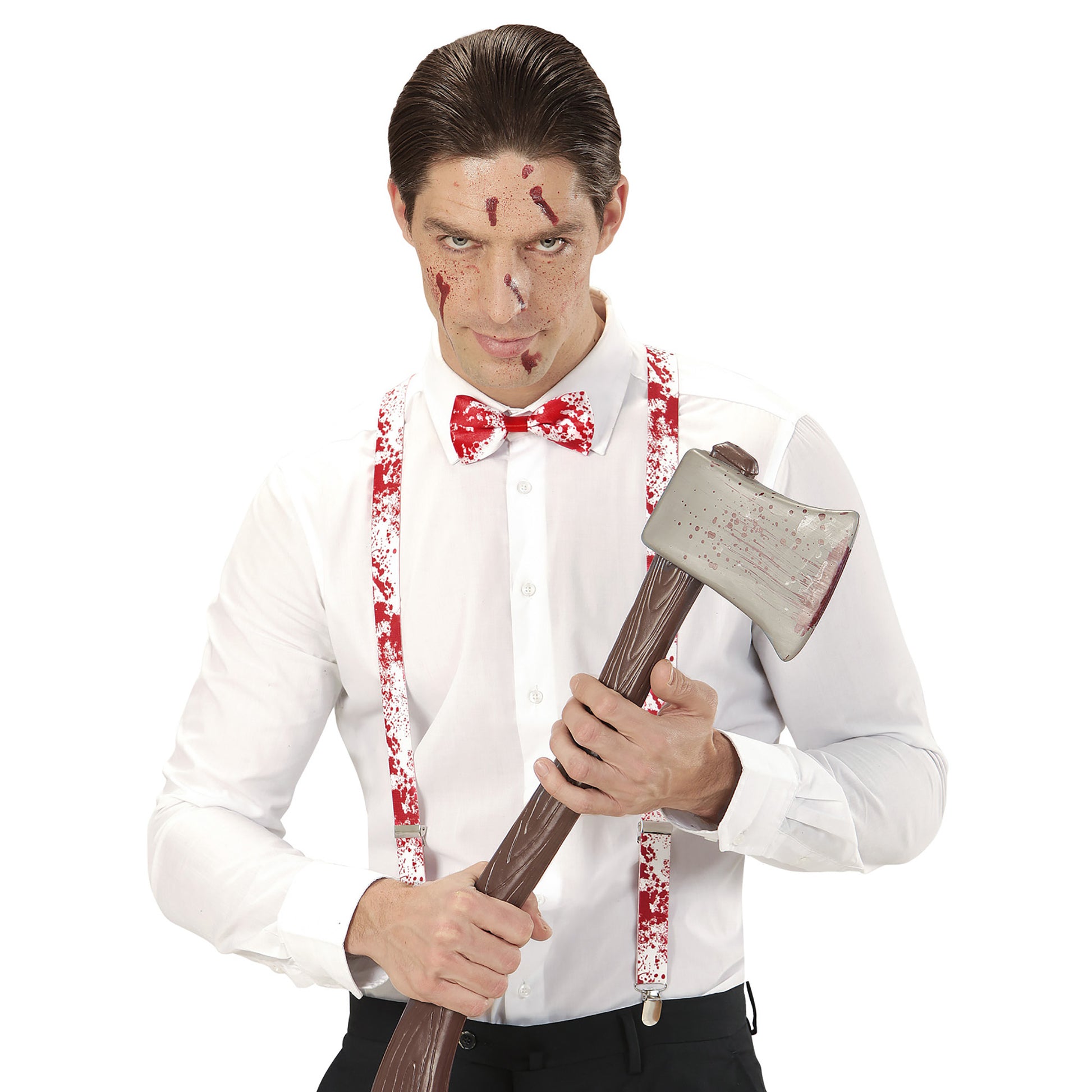 "PSYCHO SET" (Blutige Hosenträger & Fliege) – Ansicht 4