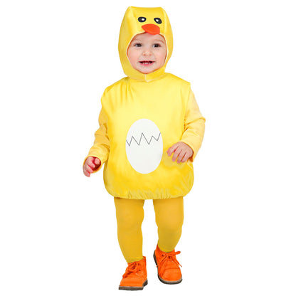 "PUFFY CHICK" (Overall, Kopfbedeckung) – Vorderansicht